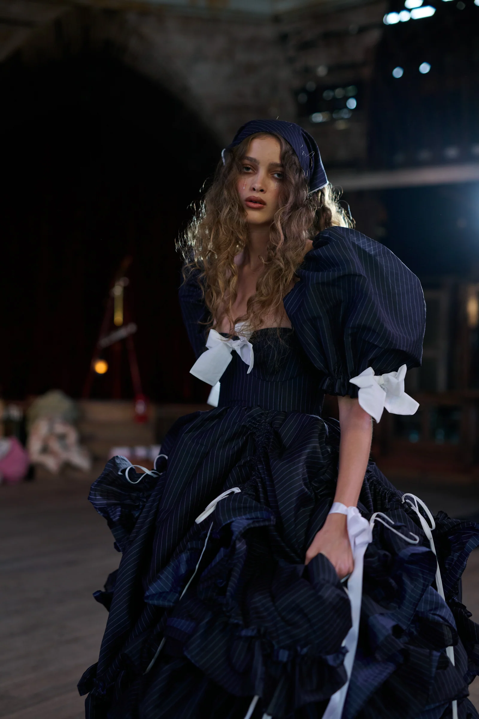 Put A Fork In It Pinstripe Gown - Image 10