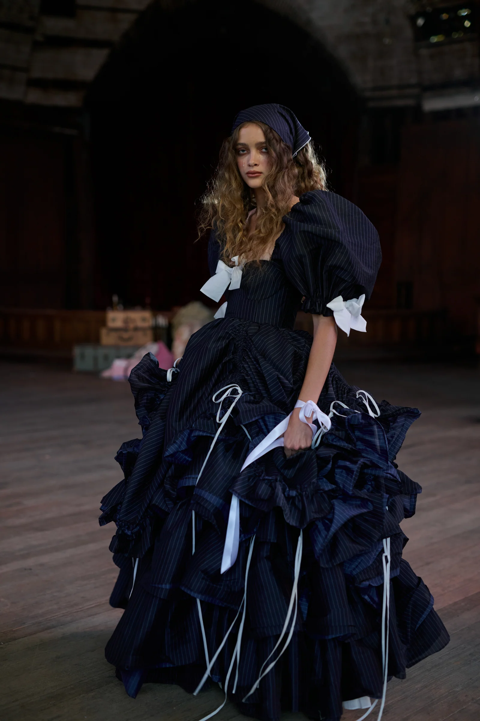 Put A Fork In It Pinstripe Gown - Image 9