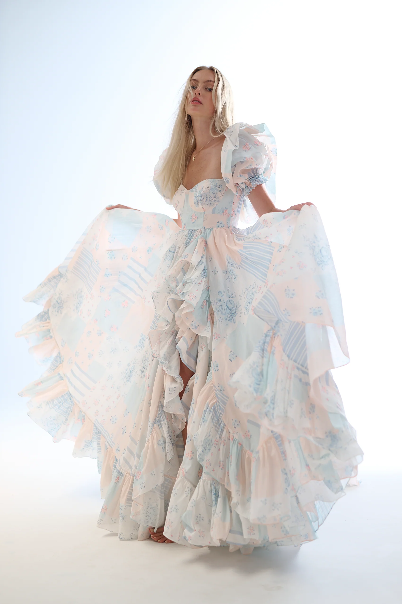 The Babysitter Silk Organdy In Bloom Gown - Image 15