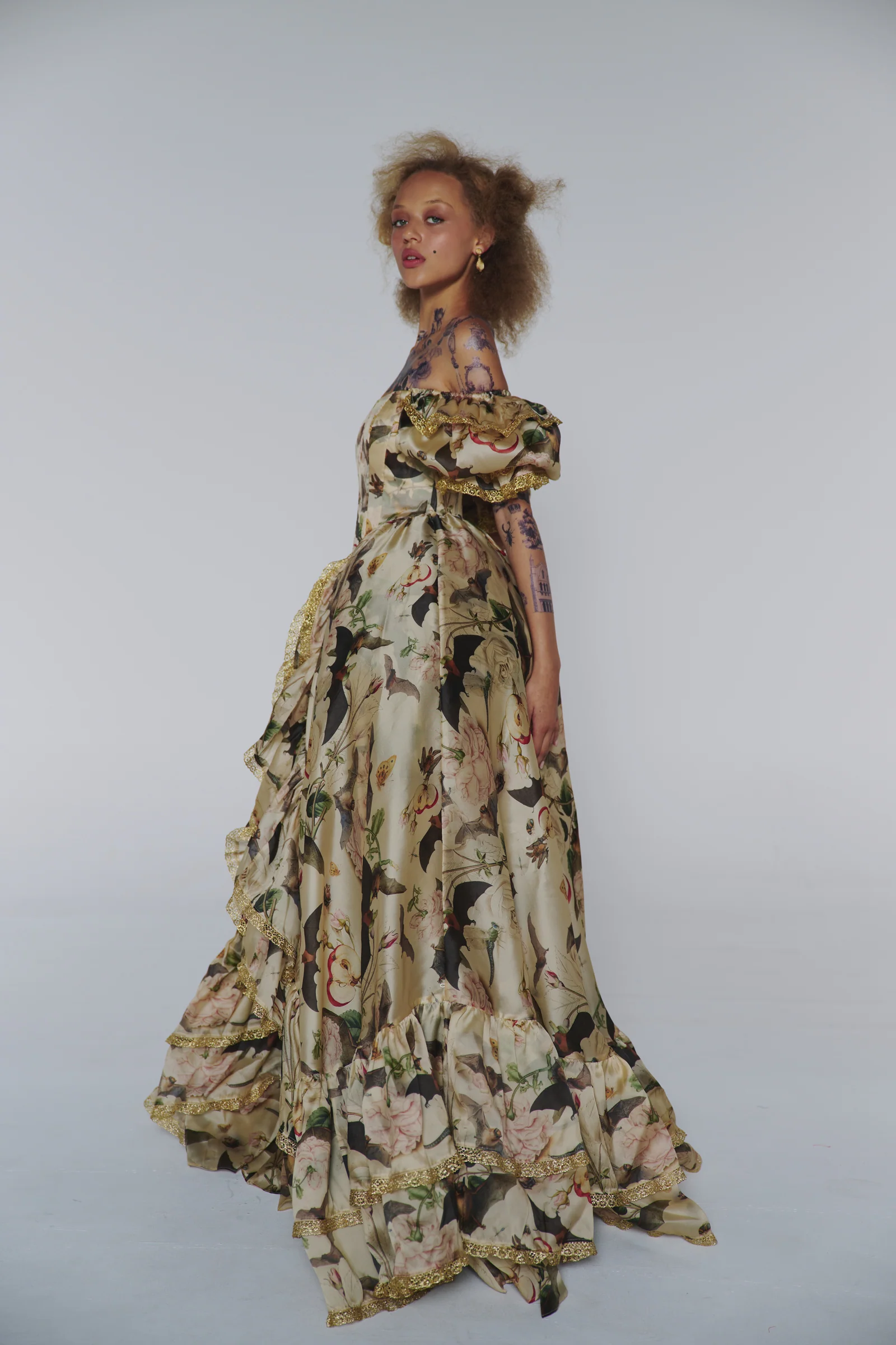 The Bats and the Bees Silk Courtesan Gown - Image 15
