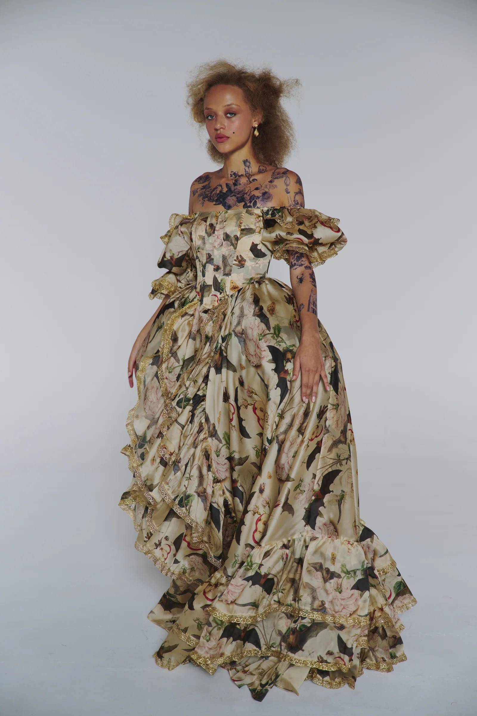 The Bats and the Bees Silk Courtesan Gown - Image 19