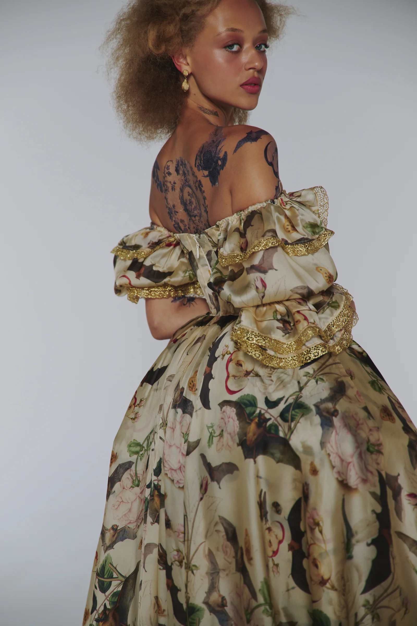 The Bats and the Bees Silk Courtesan Gown - Image 23