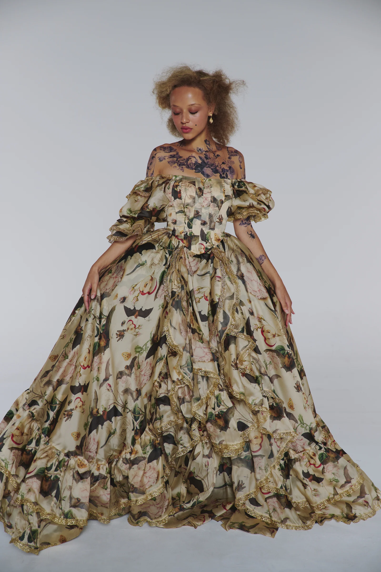 The Bats and the Bees Silk Courtesan Gown - Image 3