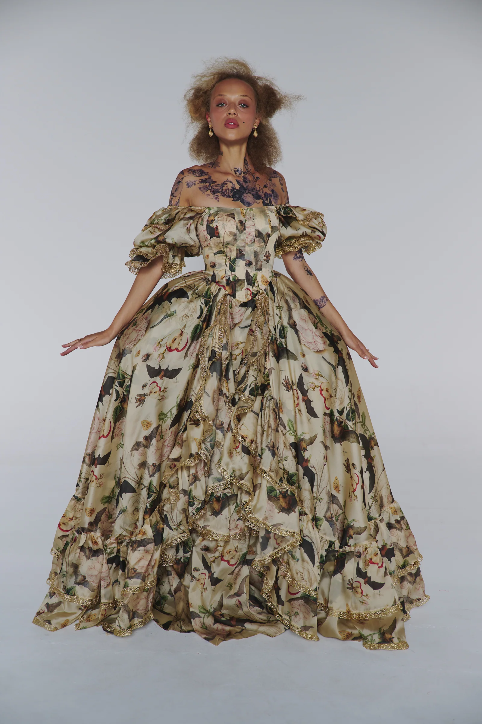 The Bats and the Bees Silk Courtesan Gown - Image 4