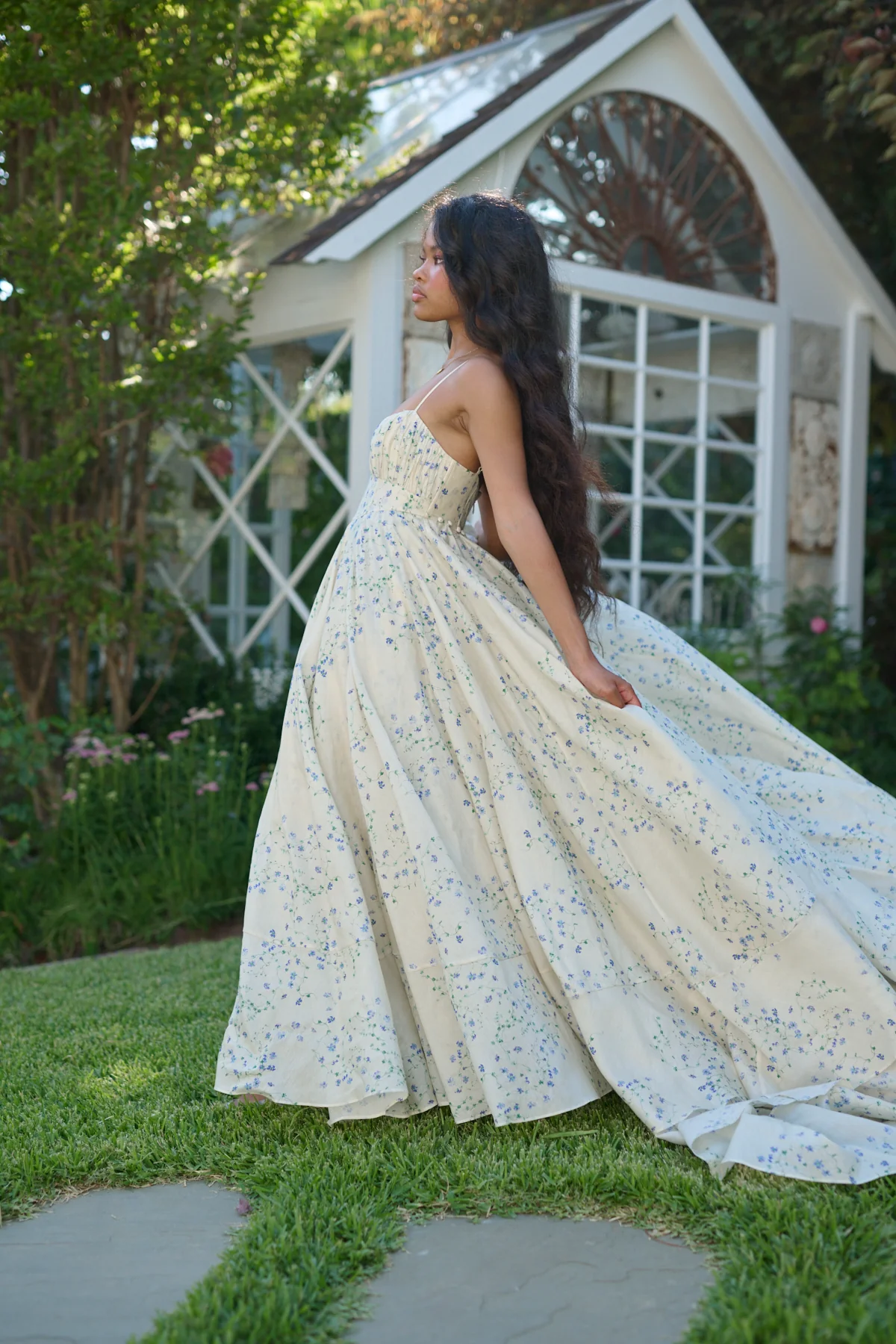 The Blue Vine Roman Holiday Gown - Image 14