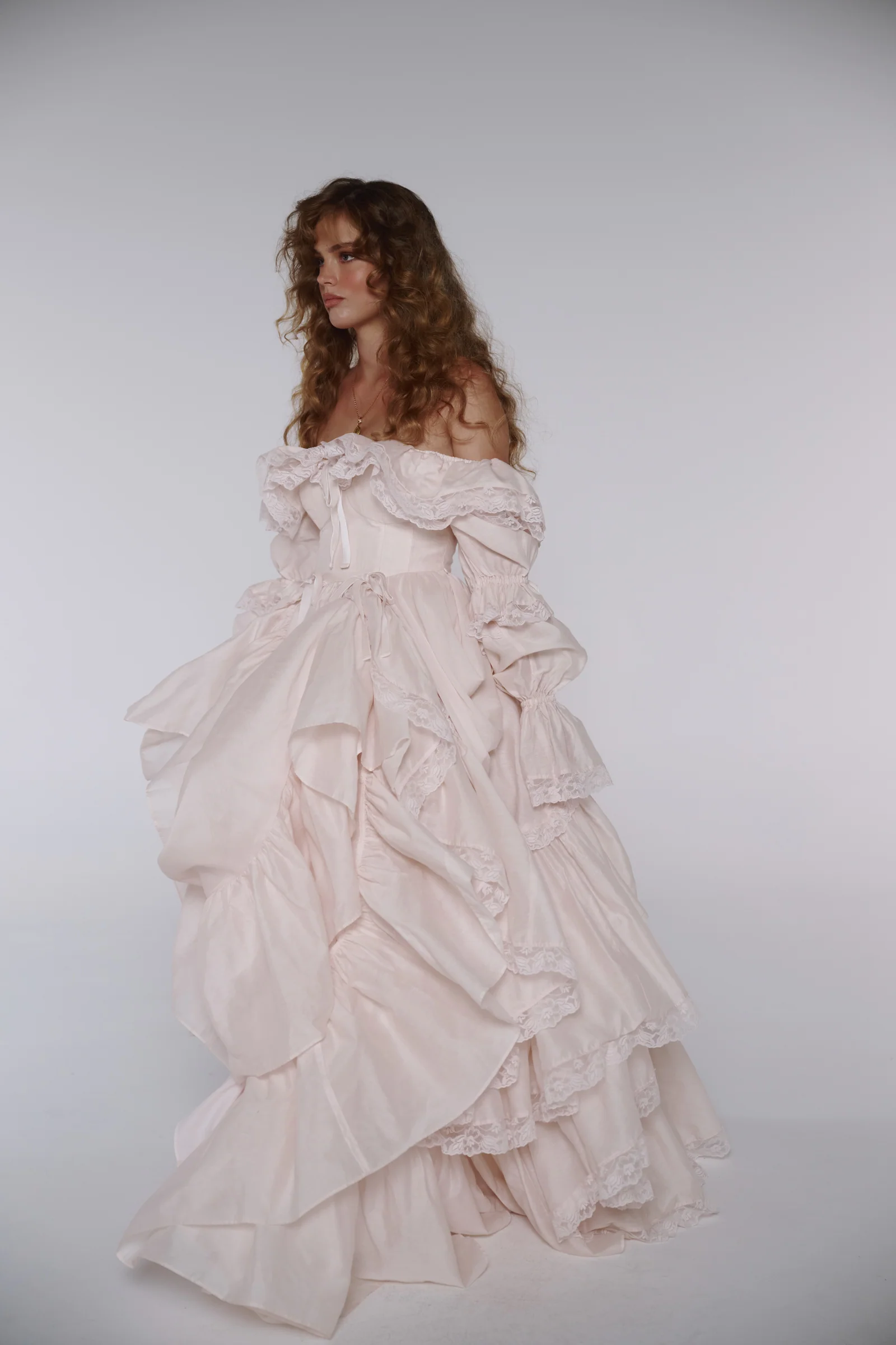 The Blush Silk Organdy Waltz Gown - Image 10