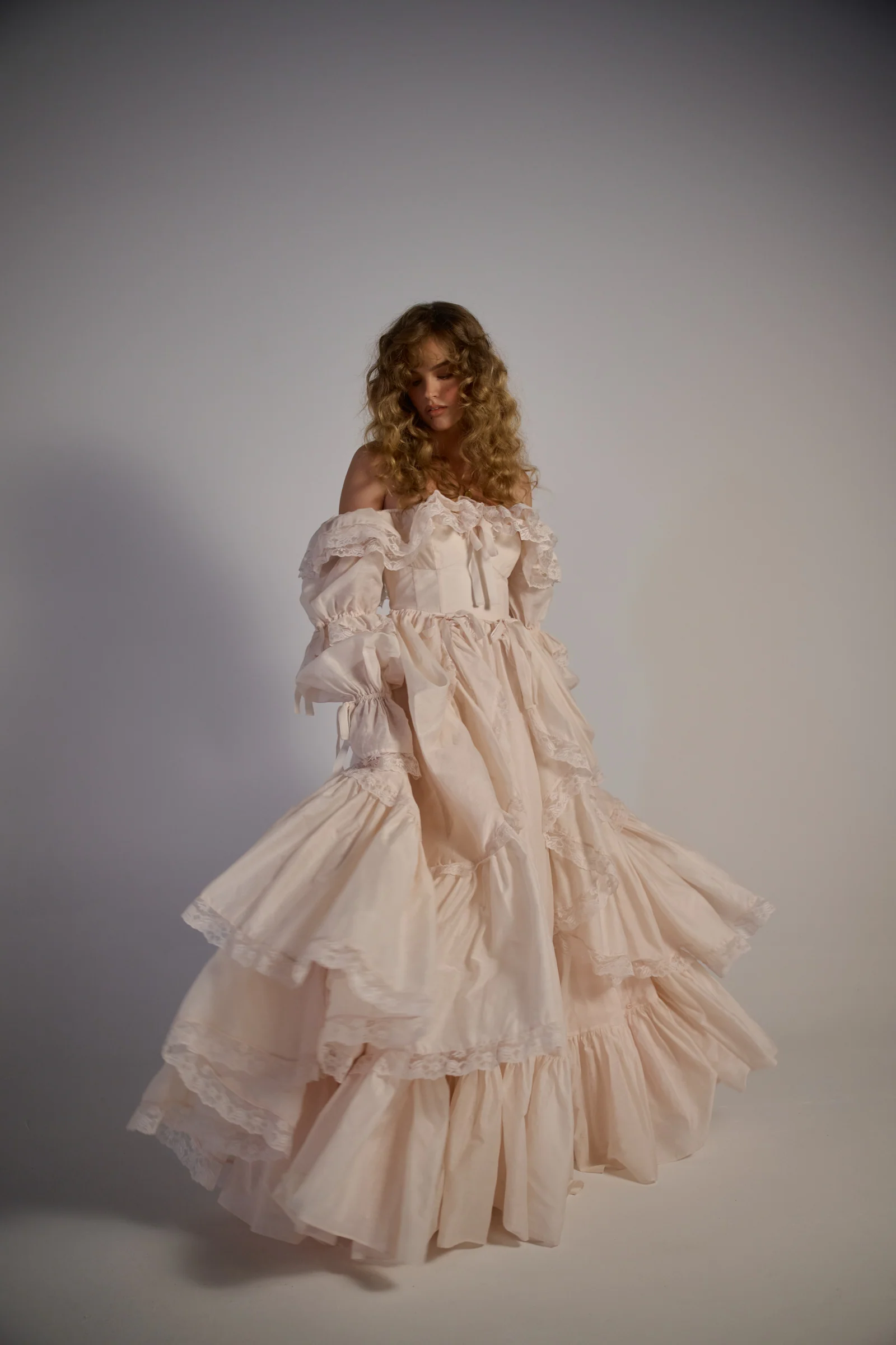 The Blush Silk Organdy Waltz Gown - Image 12