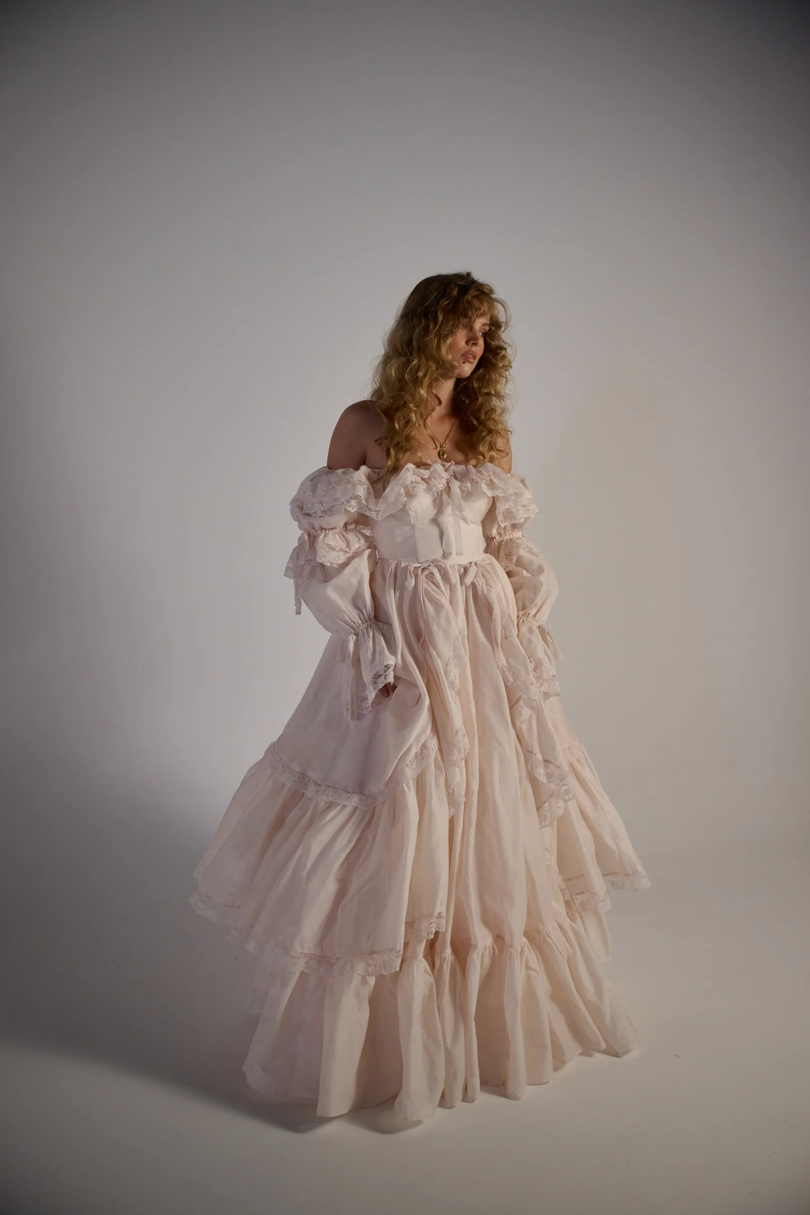 The Blush Silk Organdy Waltz Gown - Image 14
