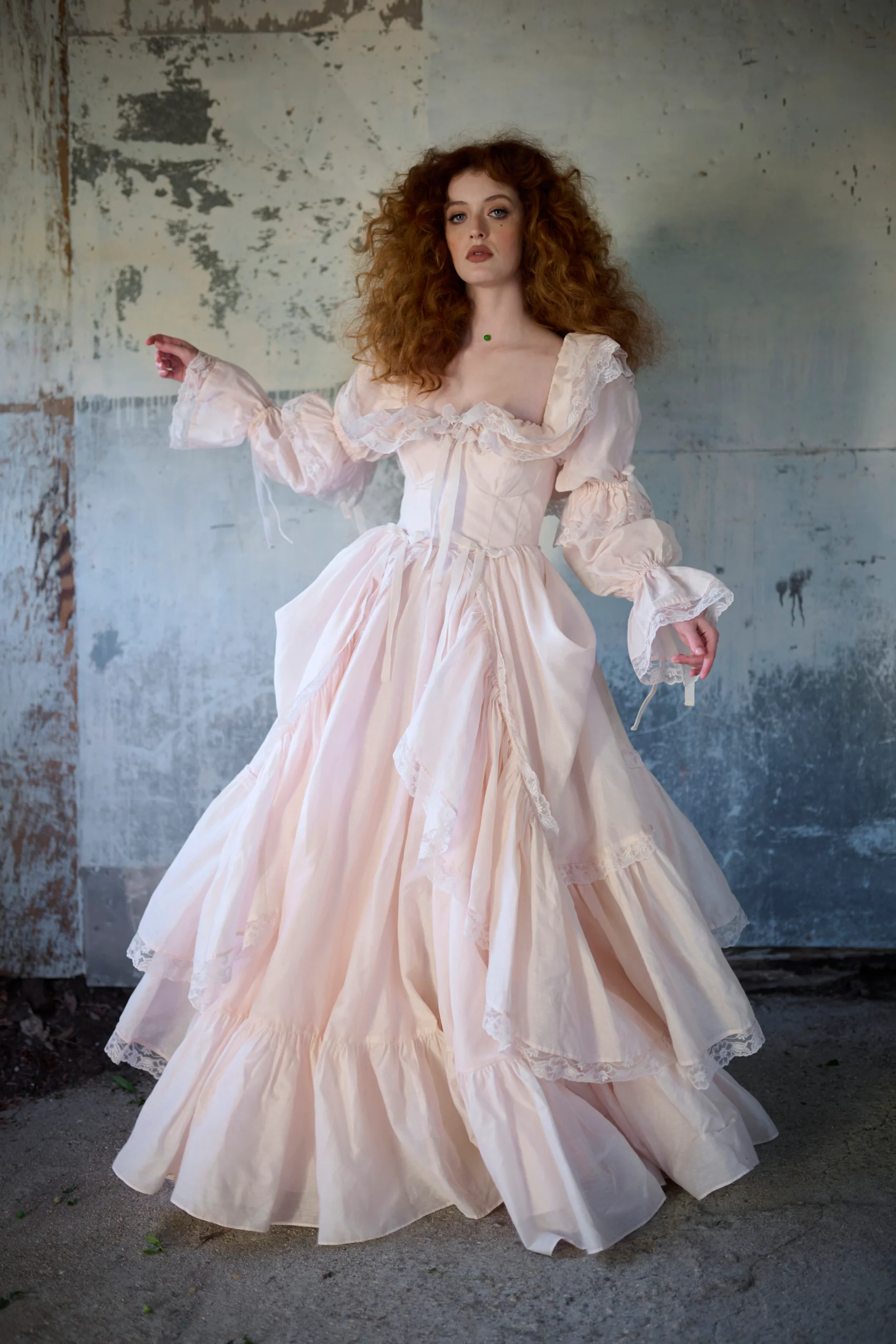 The Blush Silk Organdy Waltz Gown - Image 15