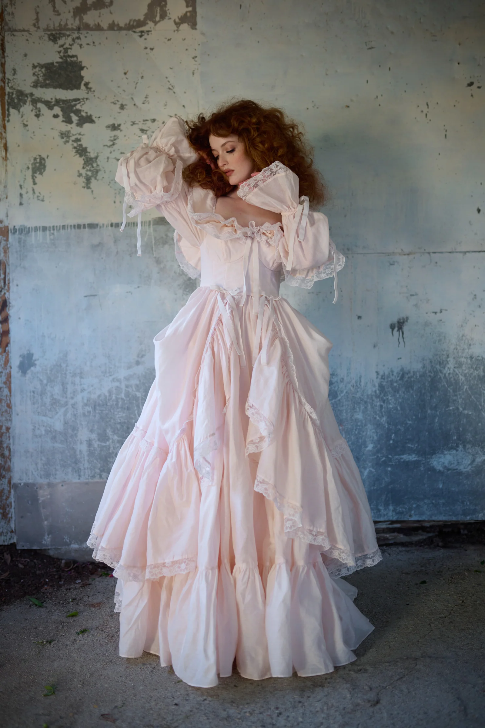 The Blush Silk Organdy Waltz Gown - Image 17