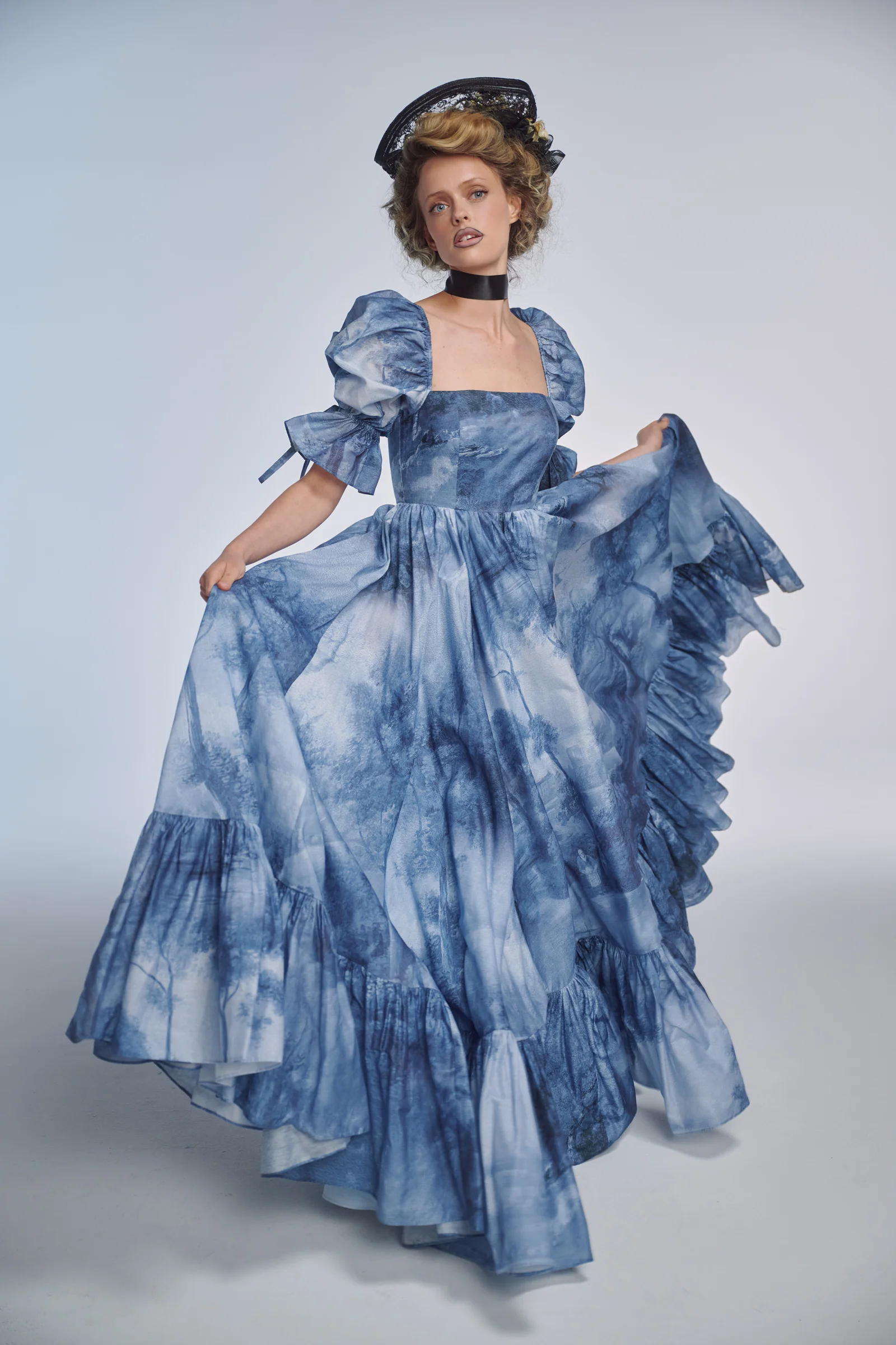 The British Toile Landscape Fanfiction Gown - Image 3