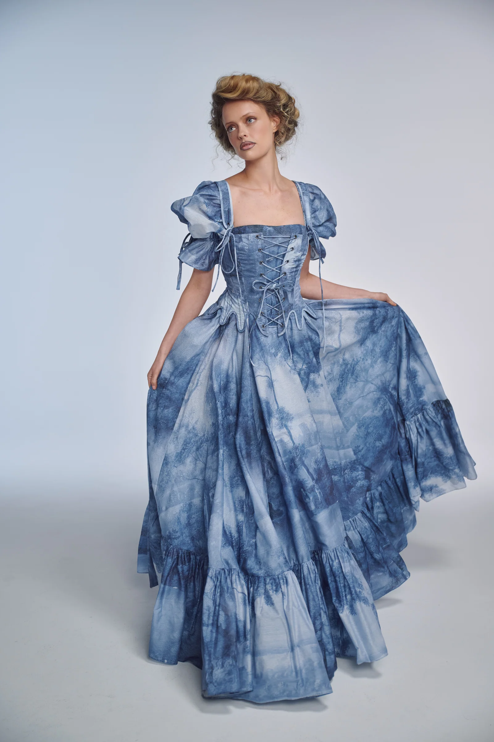 The British Toile Landscape Shipwrecked Corset - Image 3