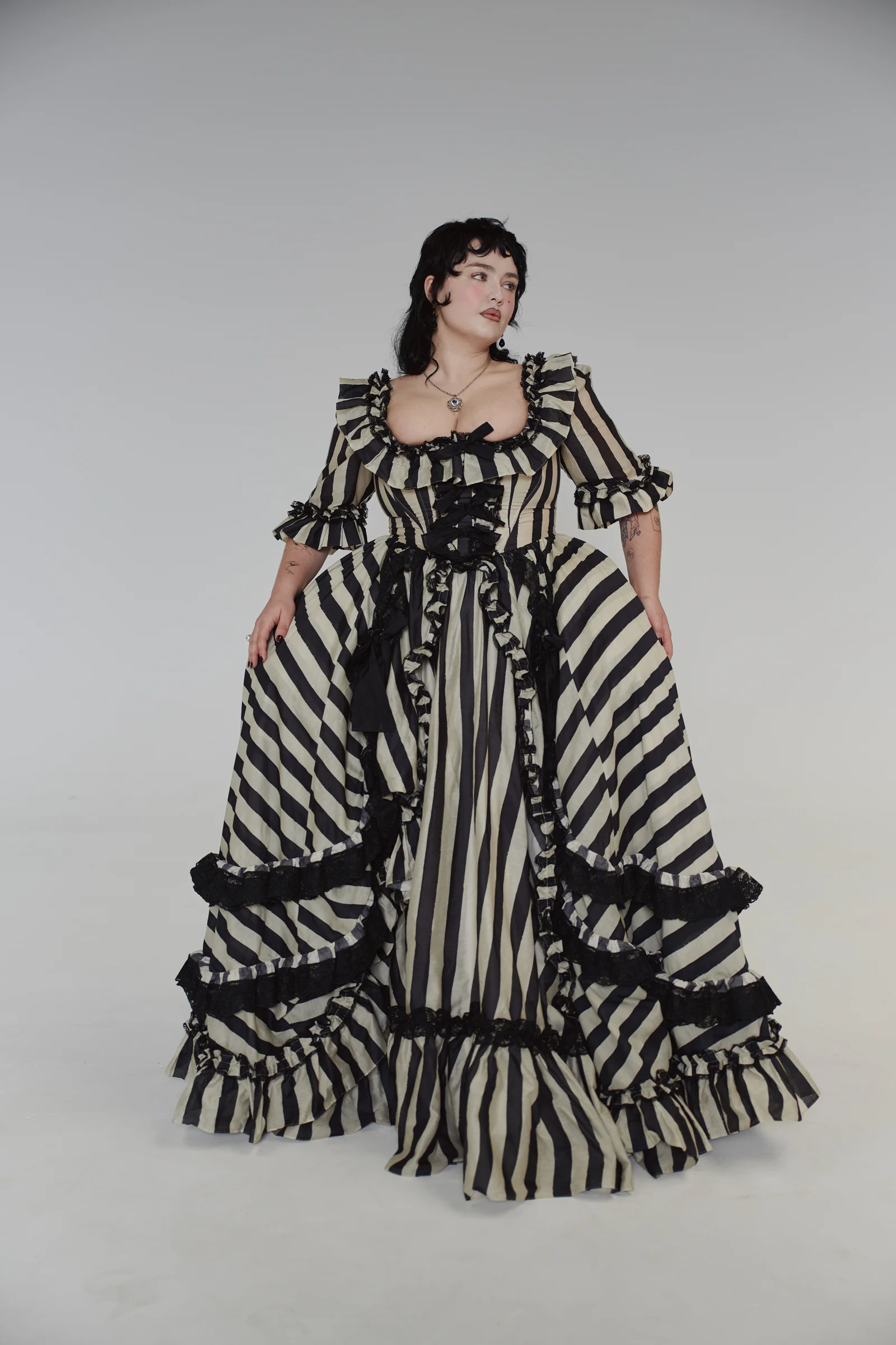 The Buccaneer Silk Organdy Antoinette Gown - Image 3