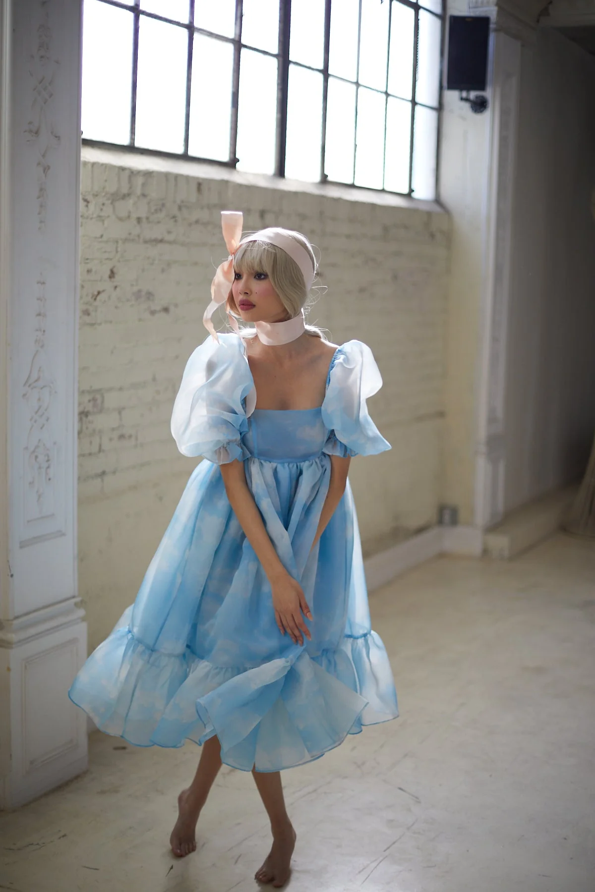 Head in the Clouds French Puff Dress - Image 6