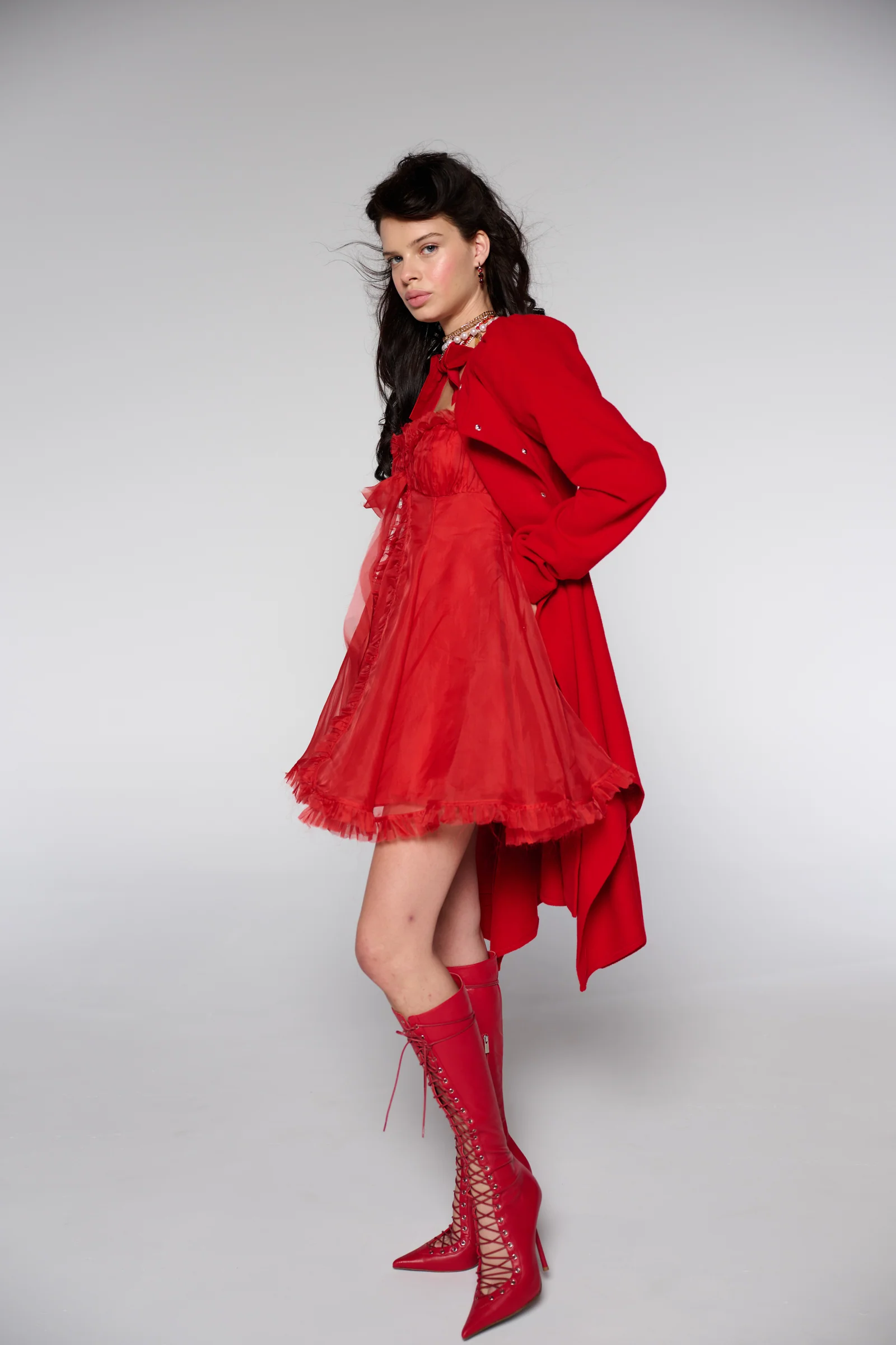 The Revolt Red Romantic Coat - Image 26