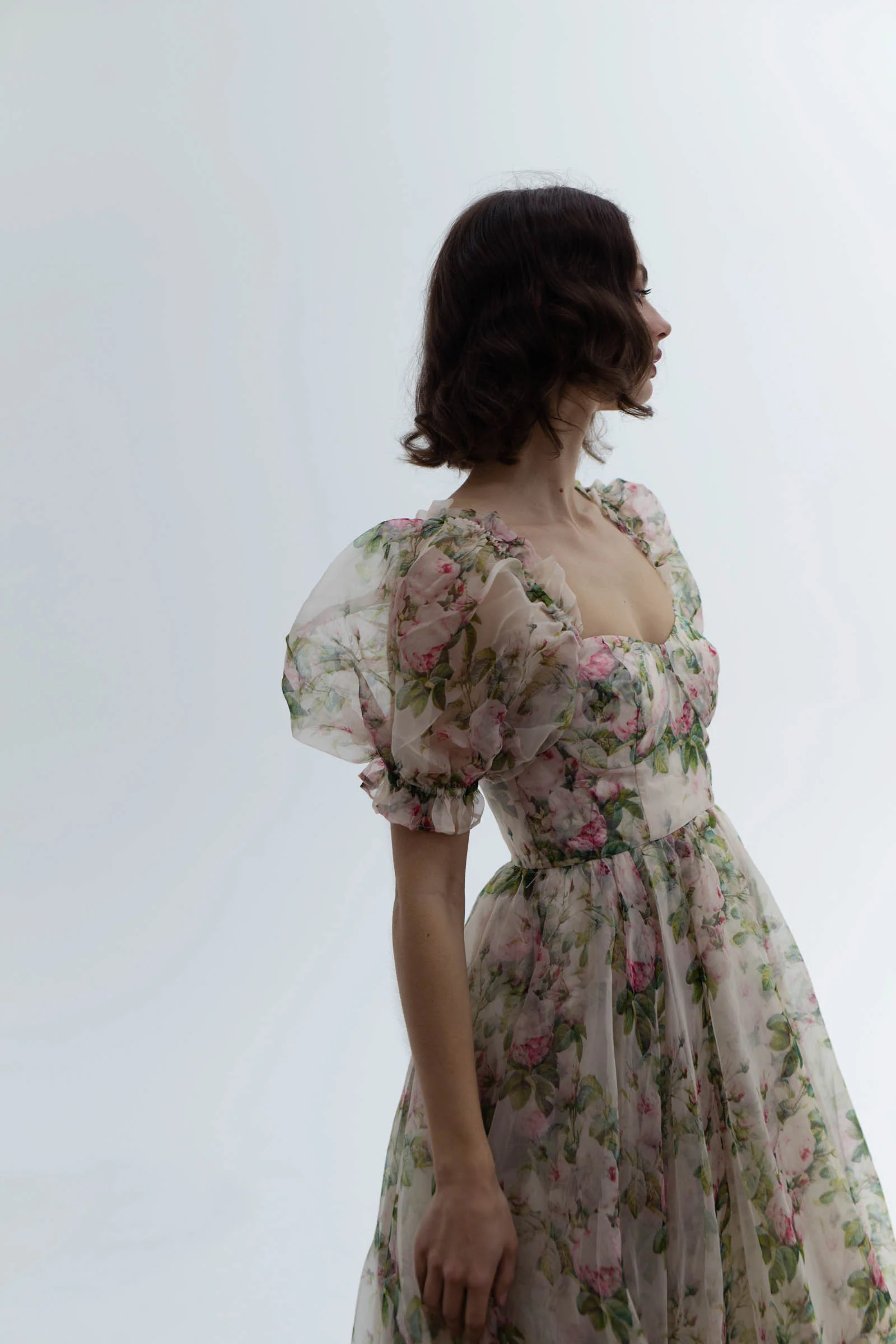 The Garden Roses Silk Gauze Ritz Gown - Image 6