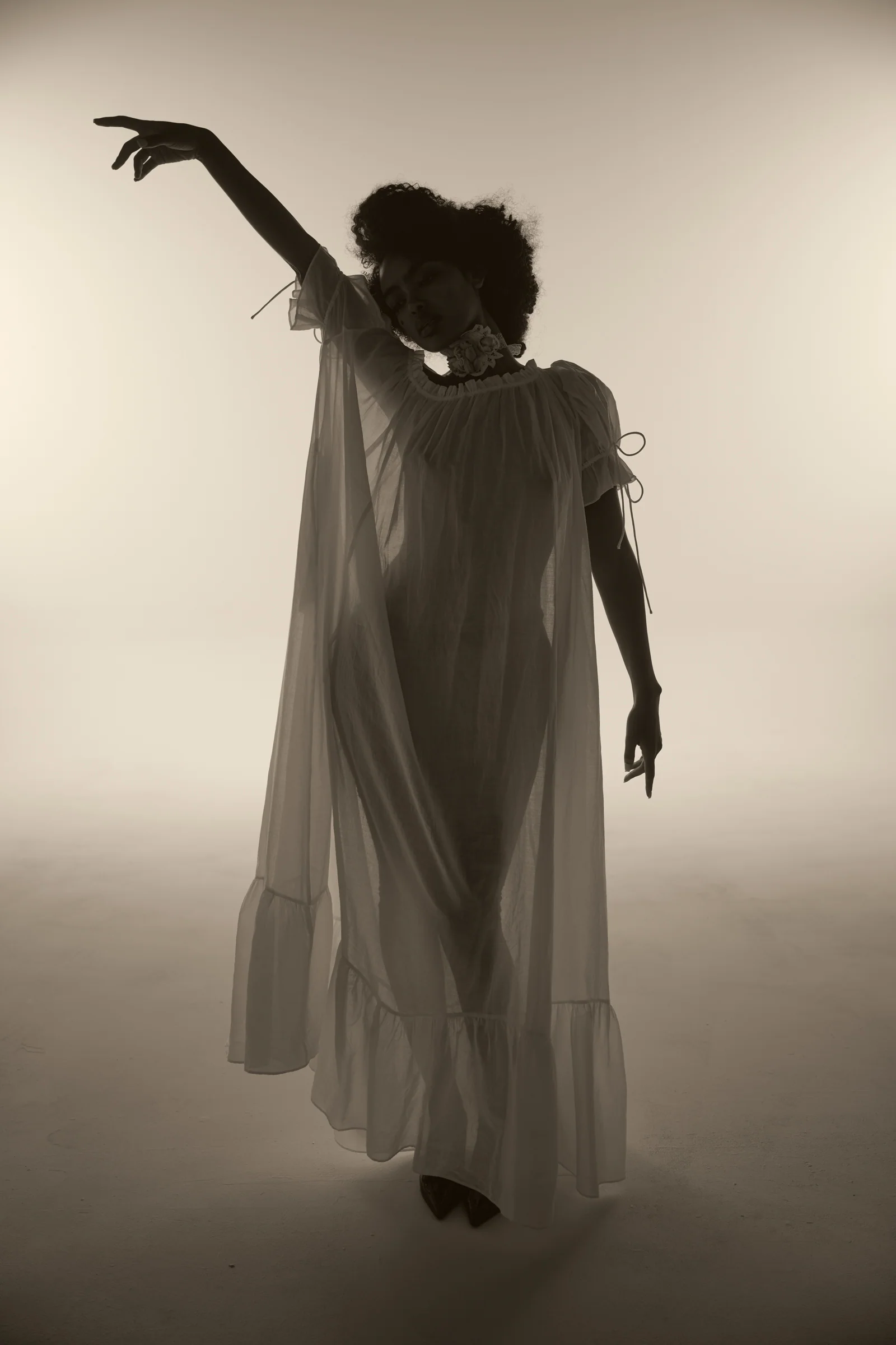 The Ivory Antique Chemise Gown - Image 7