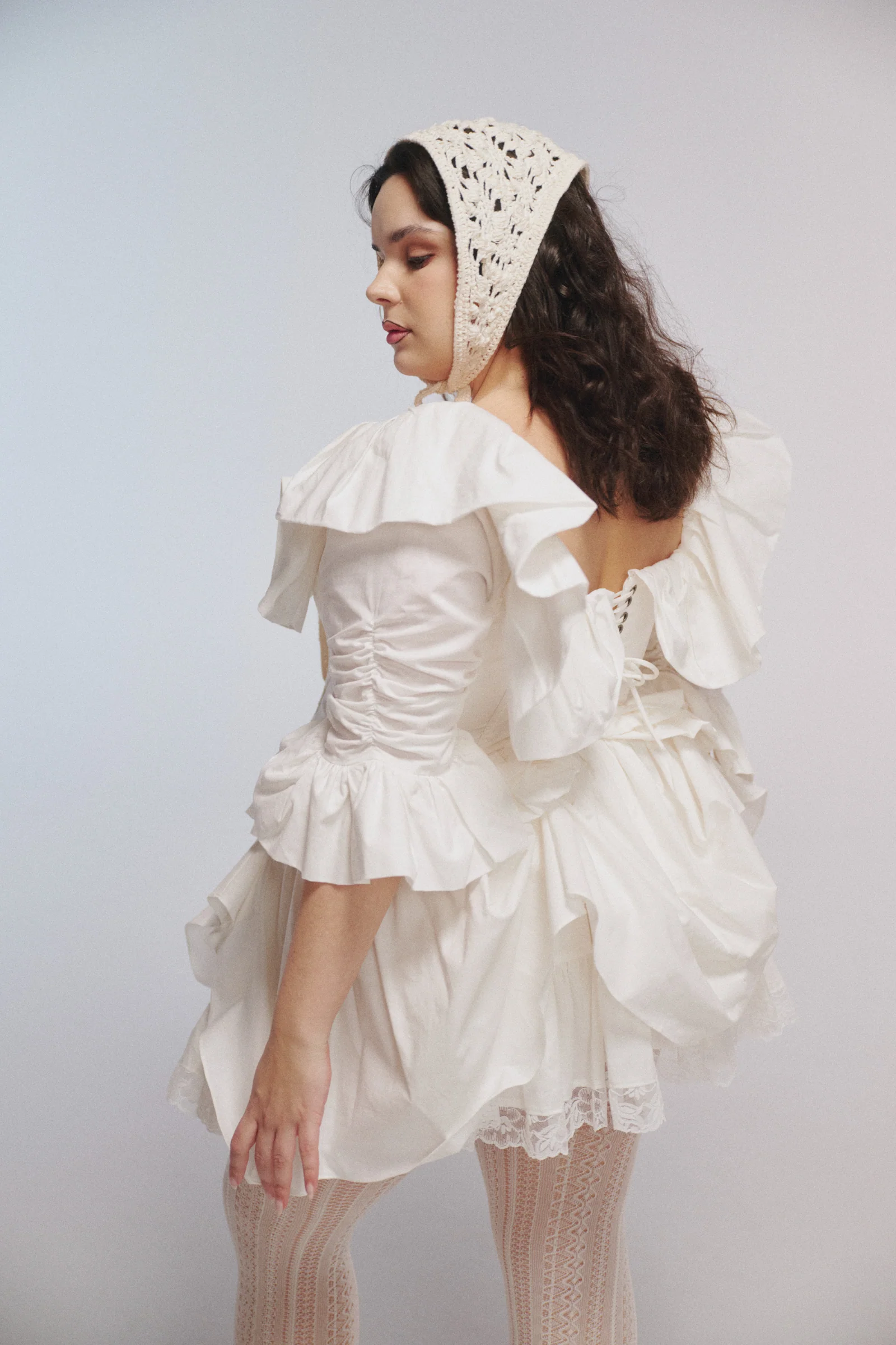 The Ivory Frou Frou Corset - Image 7