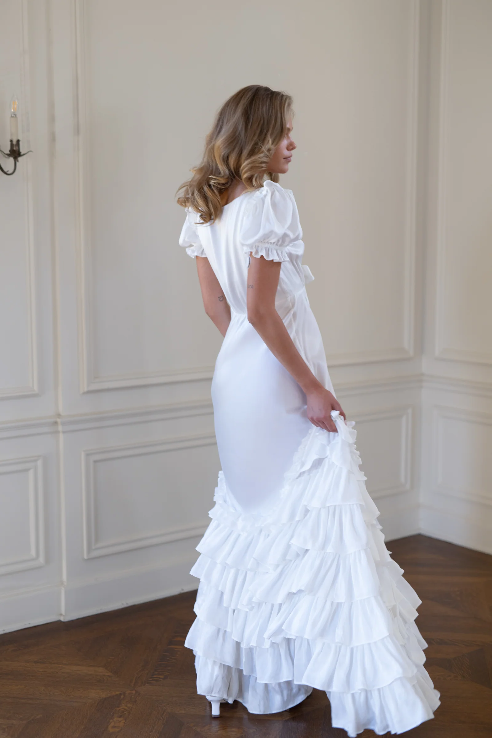 The Ivory Silk Gatsby Slip - Image 10