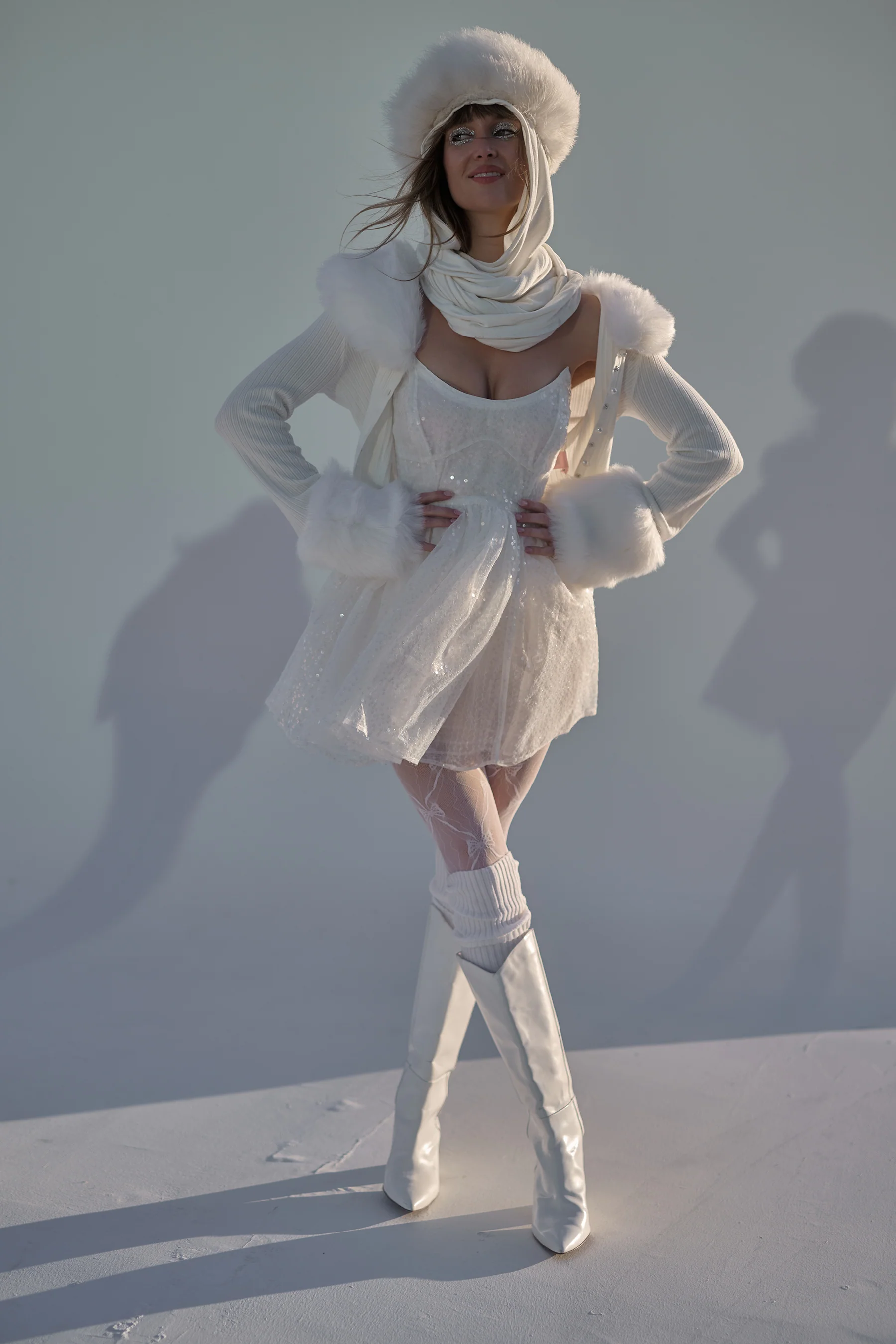 The Ivory Ice Skate Home Cardi - Image 4