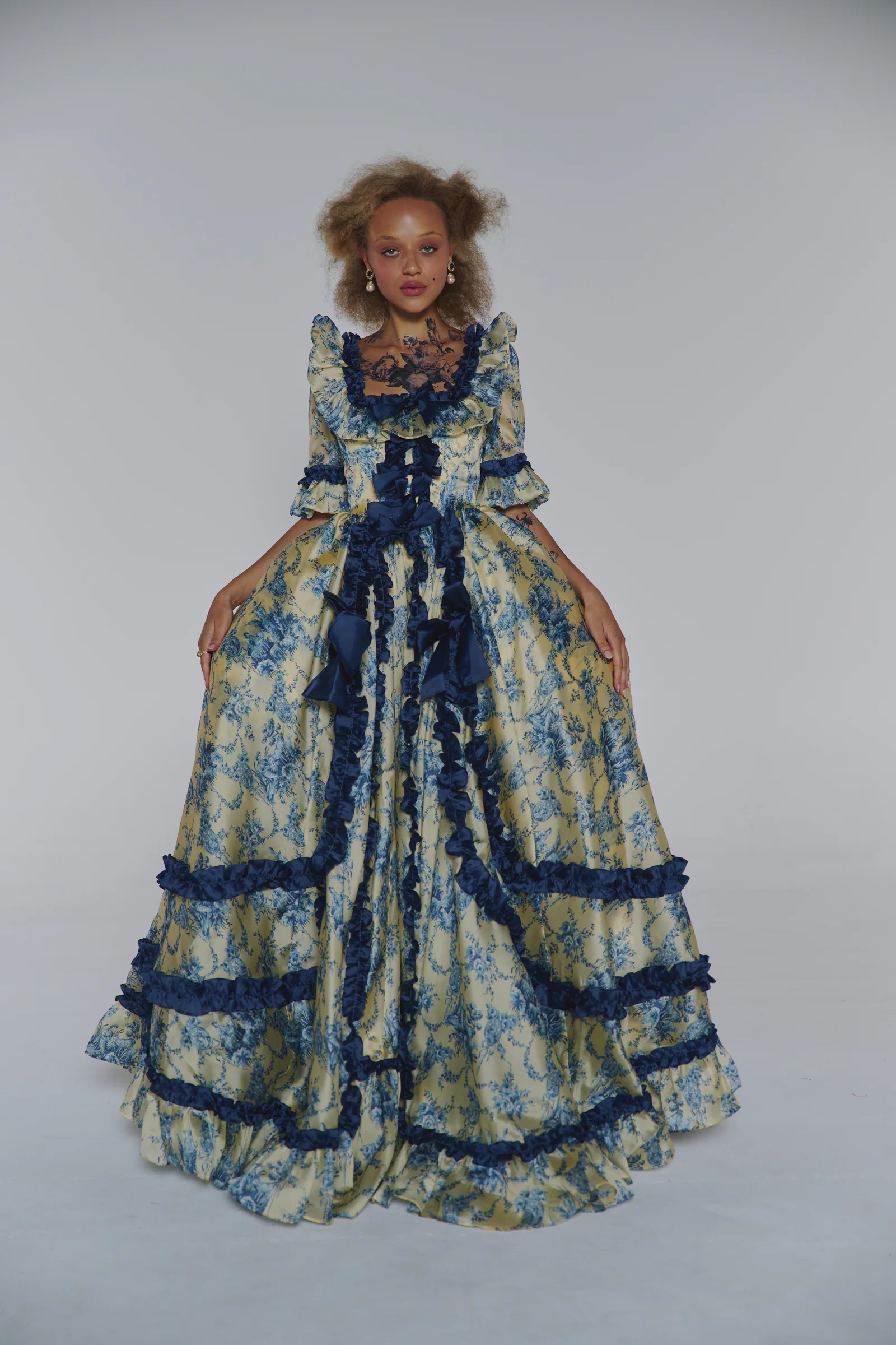 The Silk Satin Lumière Antoinette Gown - Image 4