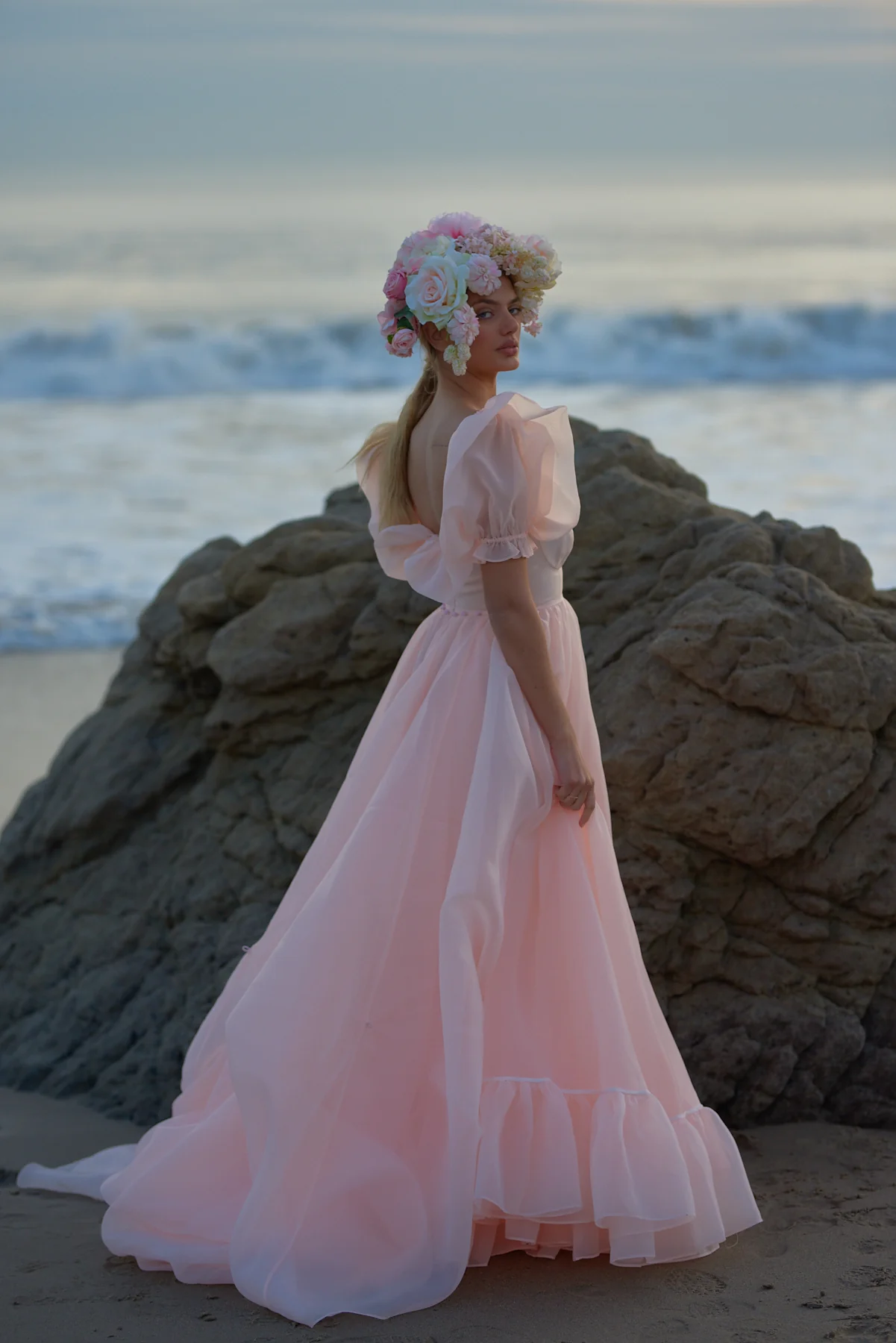 The Peach Fuzz in Bloom Bridal Gown - Image 15