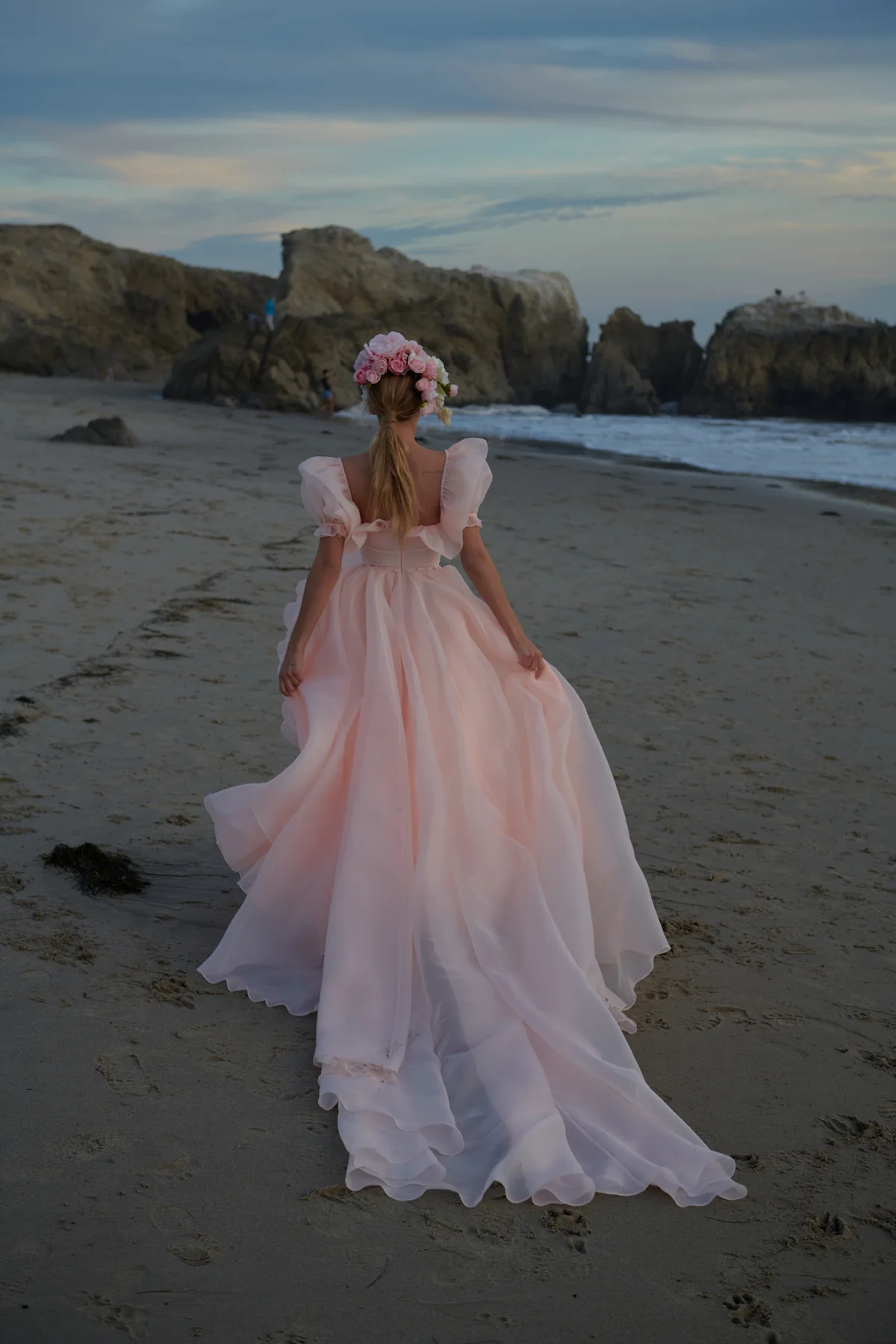 The Peach Fuzz in Bloom Bridal Gown - Image 5