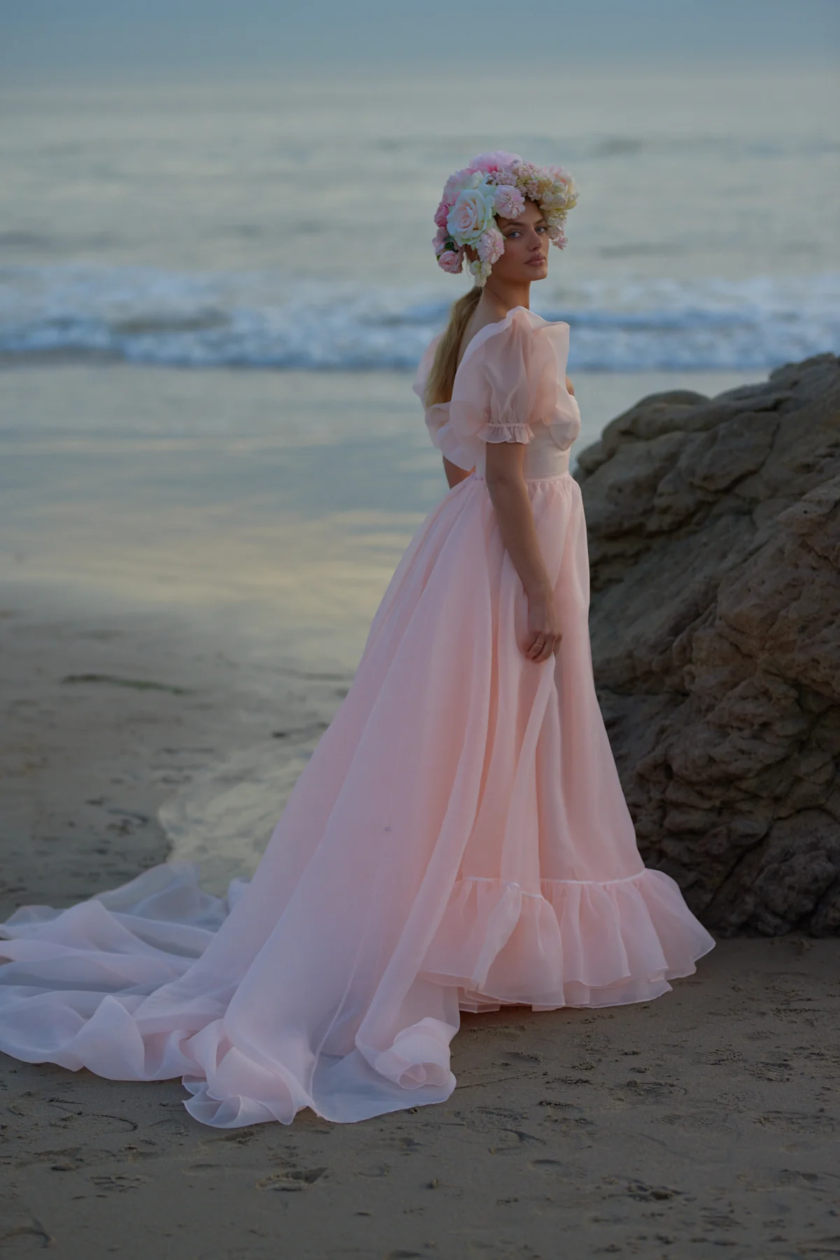 The Peach Fuzz in Bloom Bridal Gown - Image 7