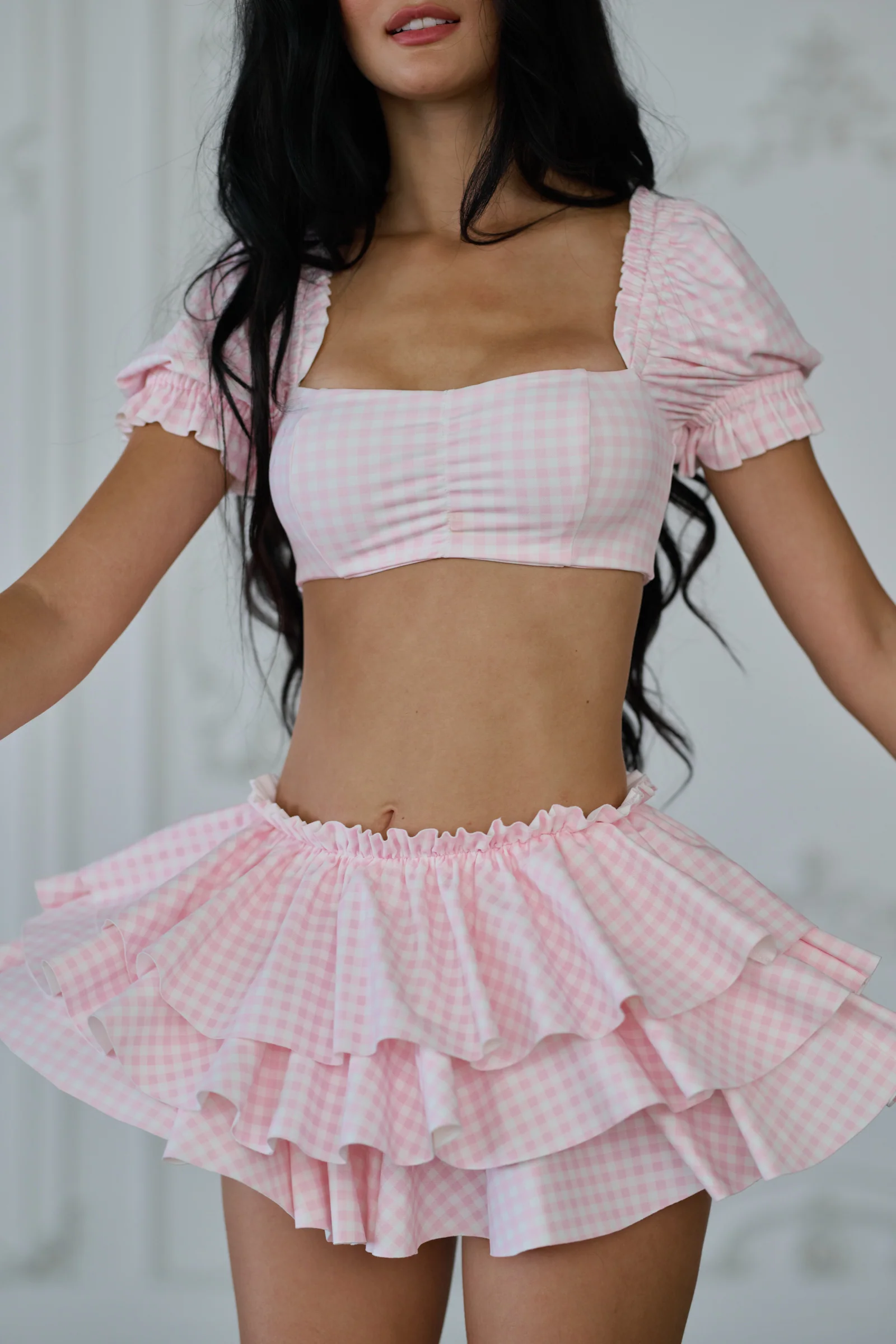 The Pink Gingham Dauphine Knickers - Image 12