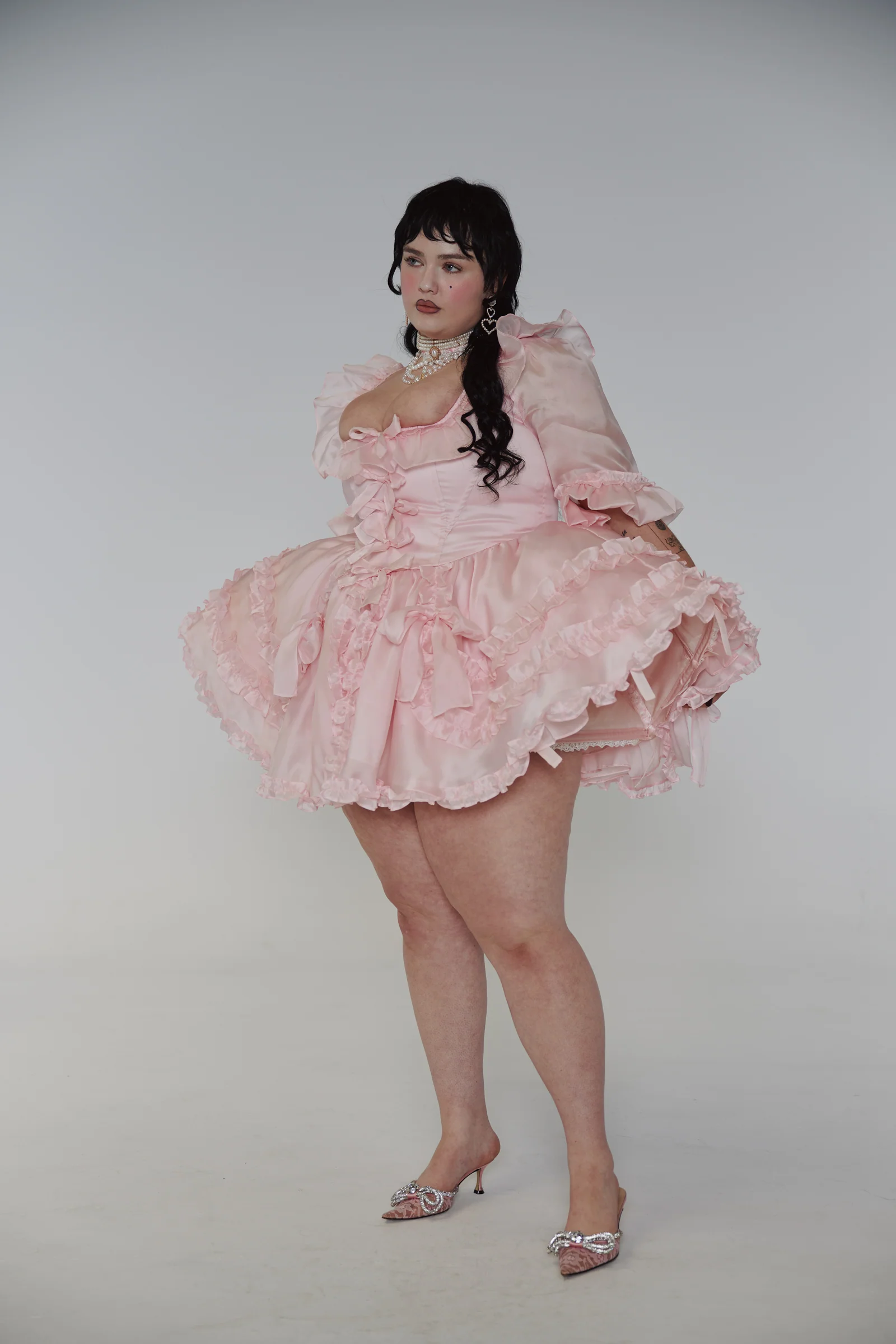 The Silk Satin Powder Gossamer Pannier