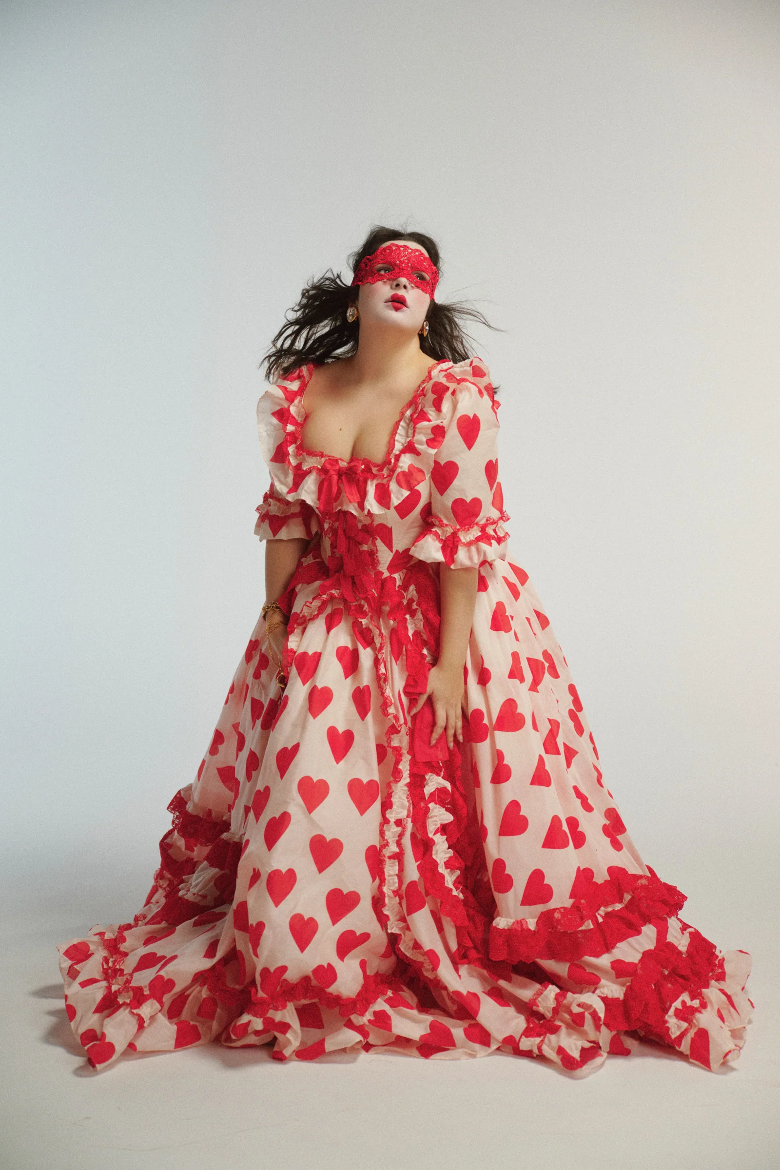 The Silk Organdy Queen Of Hearts Antoinette Gown - Image 11
