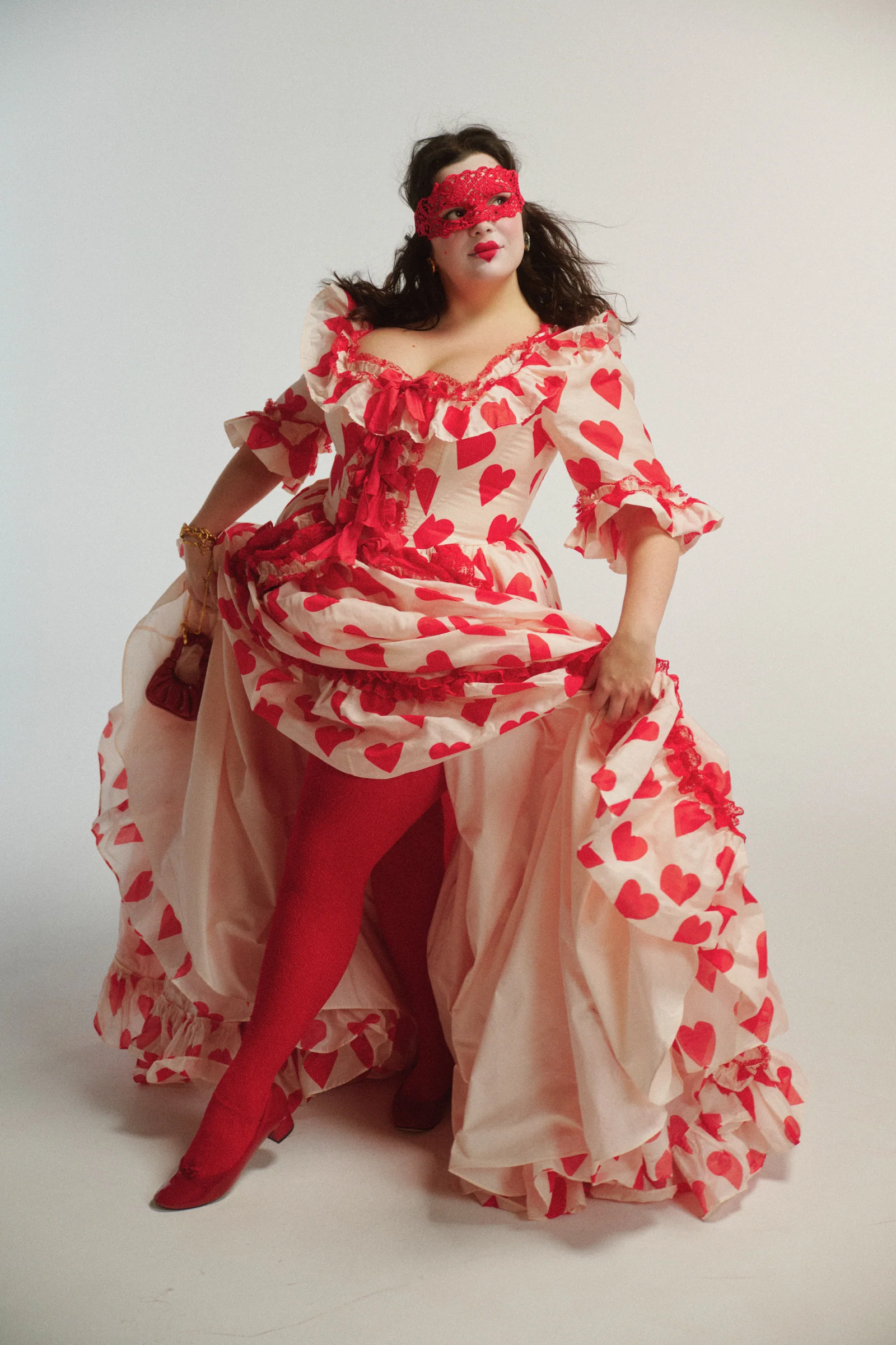 The Silk Organdy Queen Of Hearts Antoinette Gown - Image 5