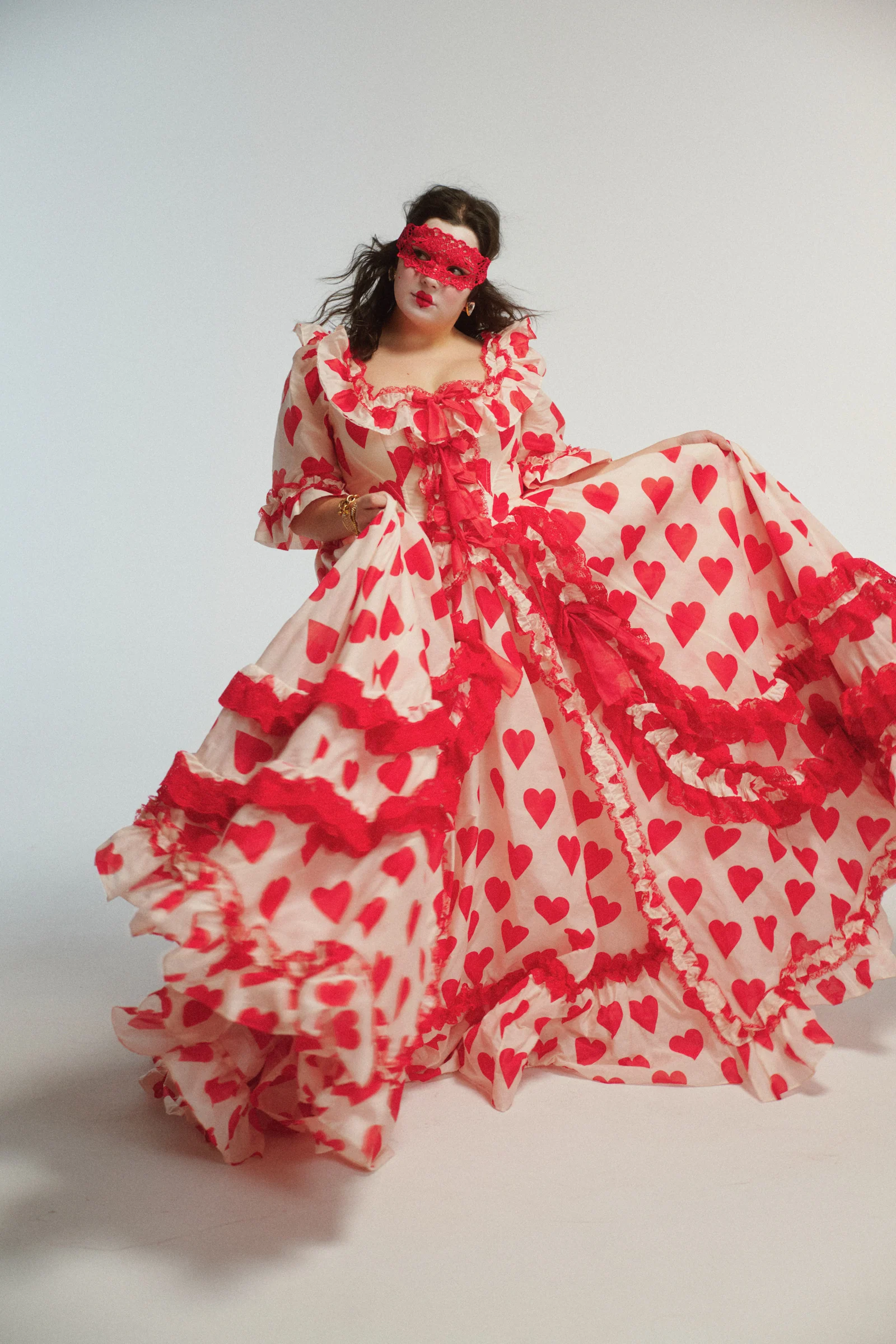 The Silk Organdy Queen Of Hearts Antoinette Gown - Image 6