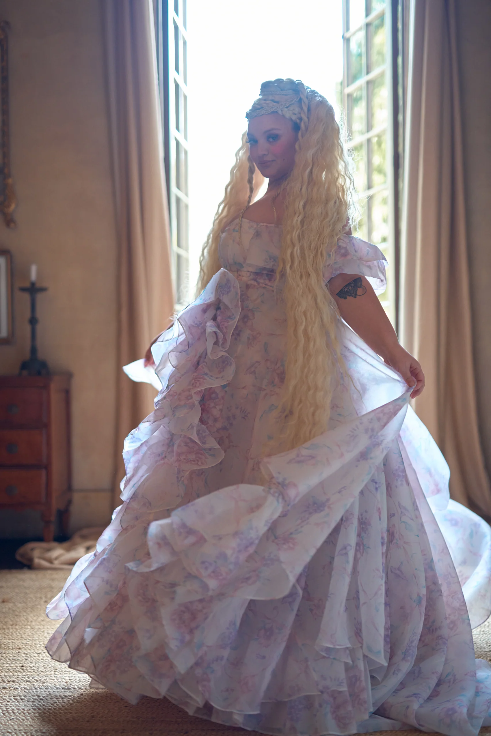 The Ribbon Dancer in Bloom Bridal Gown - Image 7