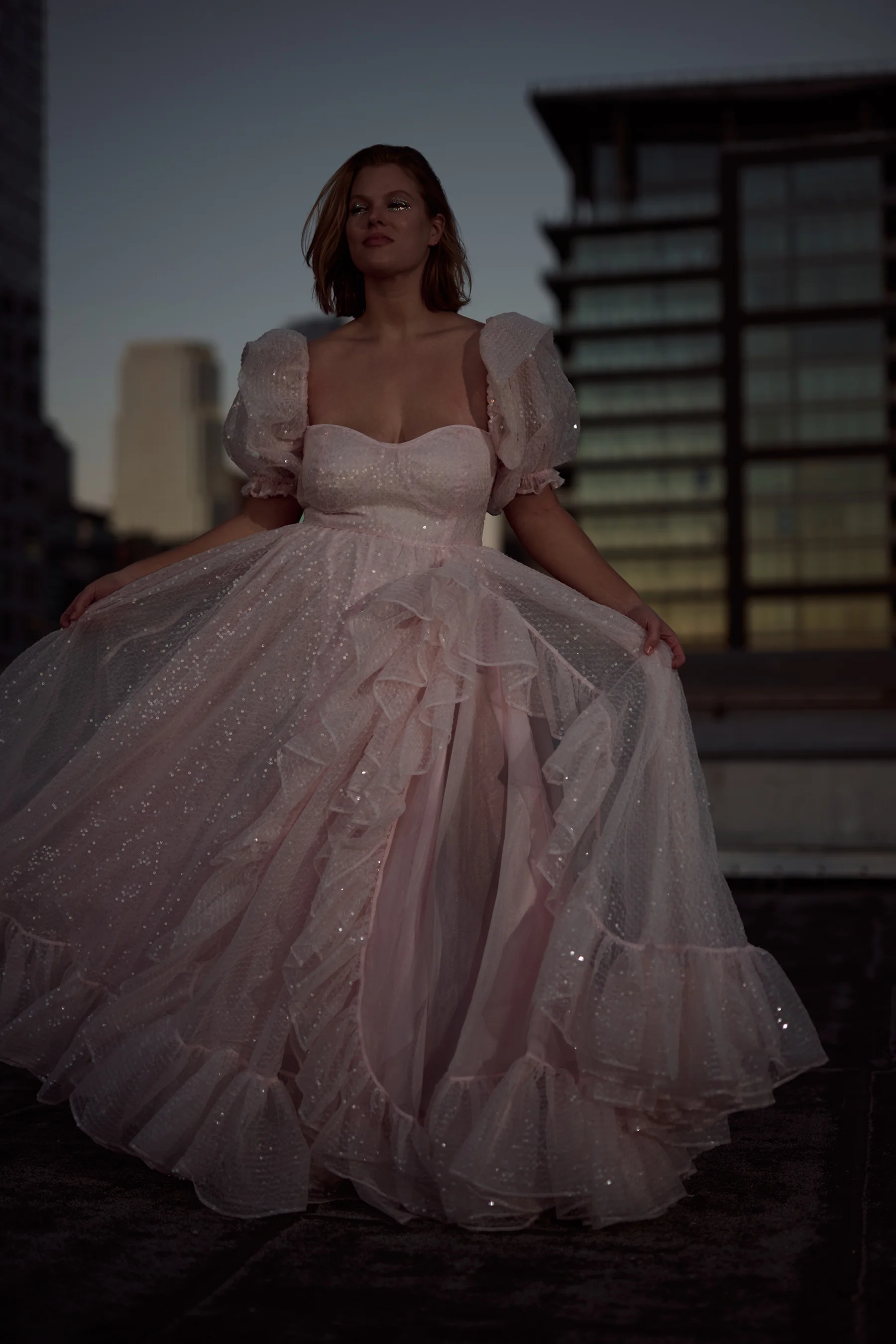 The Sparkling Rose Bloom Gown - Image 22
