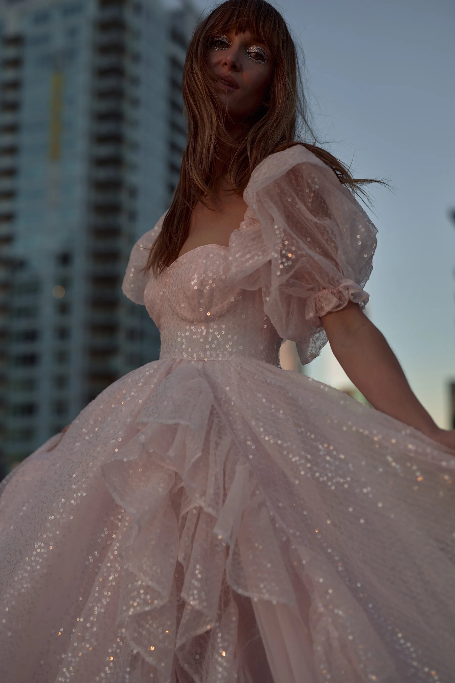 The Sparkling Rose Bloom Gown - Image 6