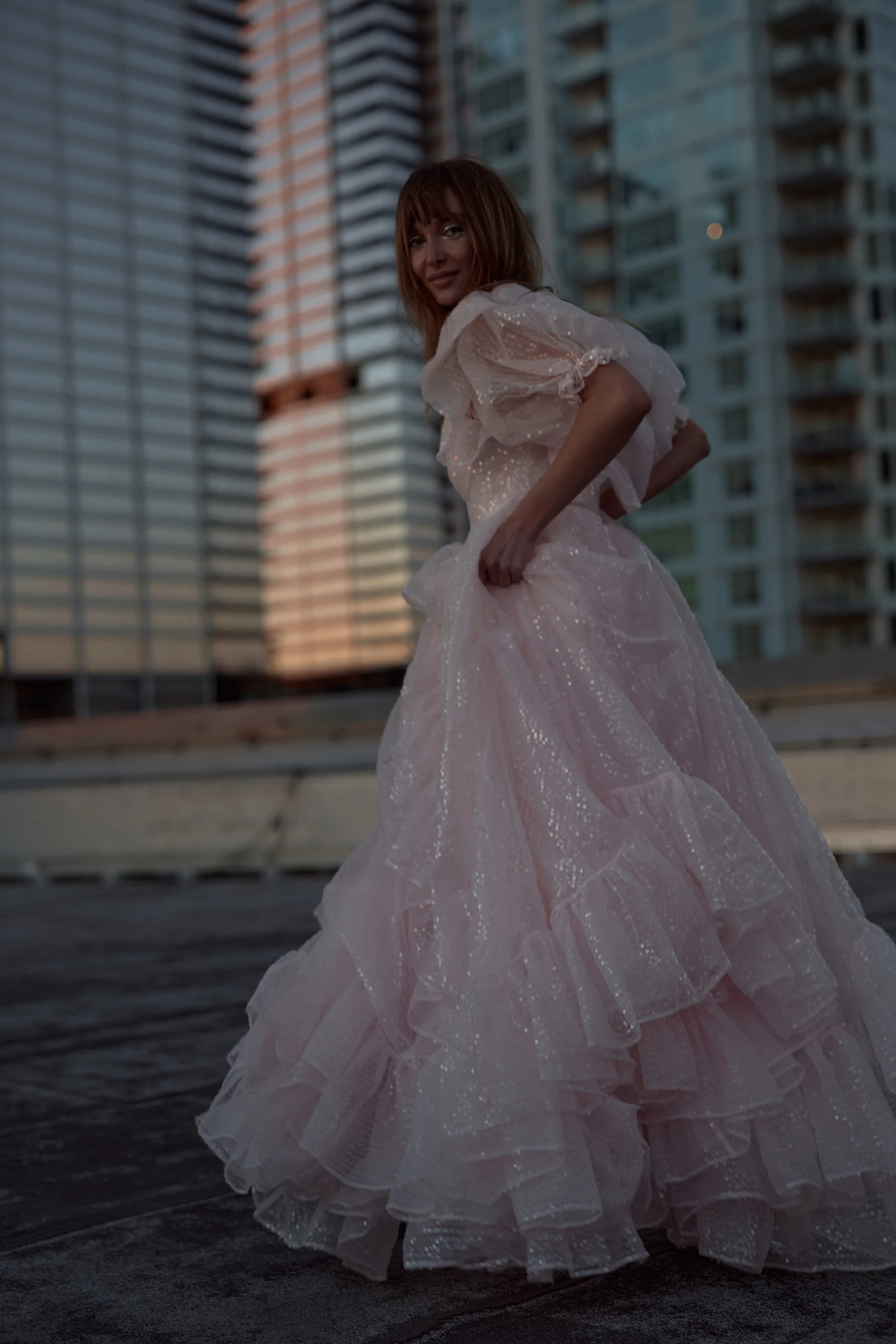 The Sparkling Rose Bloom Gown - Image 9