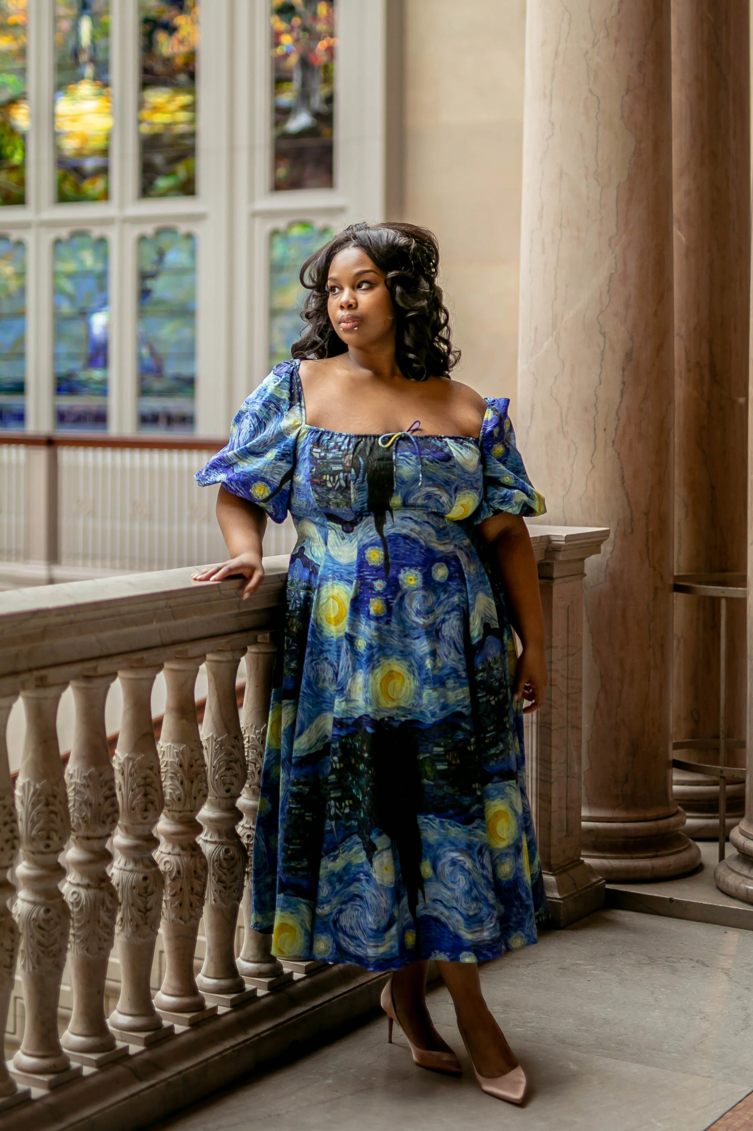 The Starry Night Day Dress - Image 17