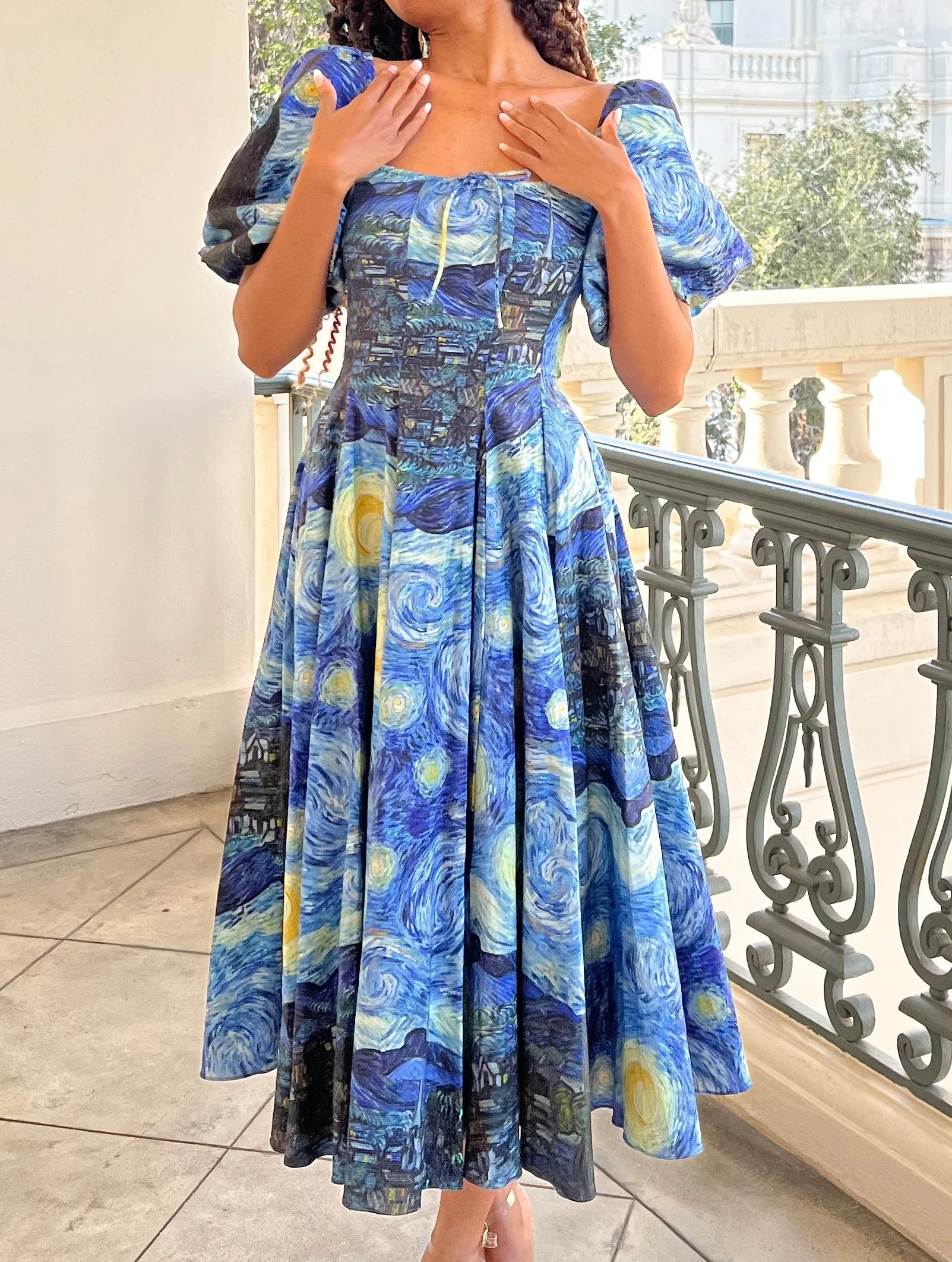 The Starry Night Day Dress - Image 7