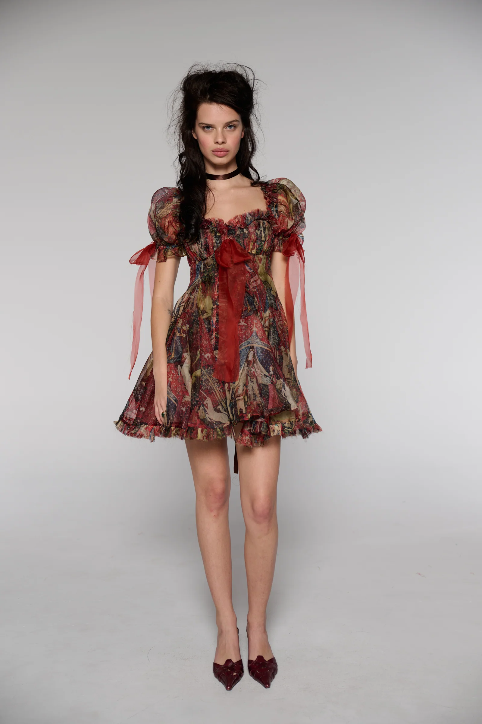 The Lady and the Unicorn Silk Organza Tulum Dress - Image 2