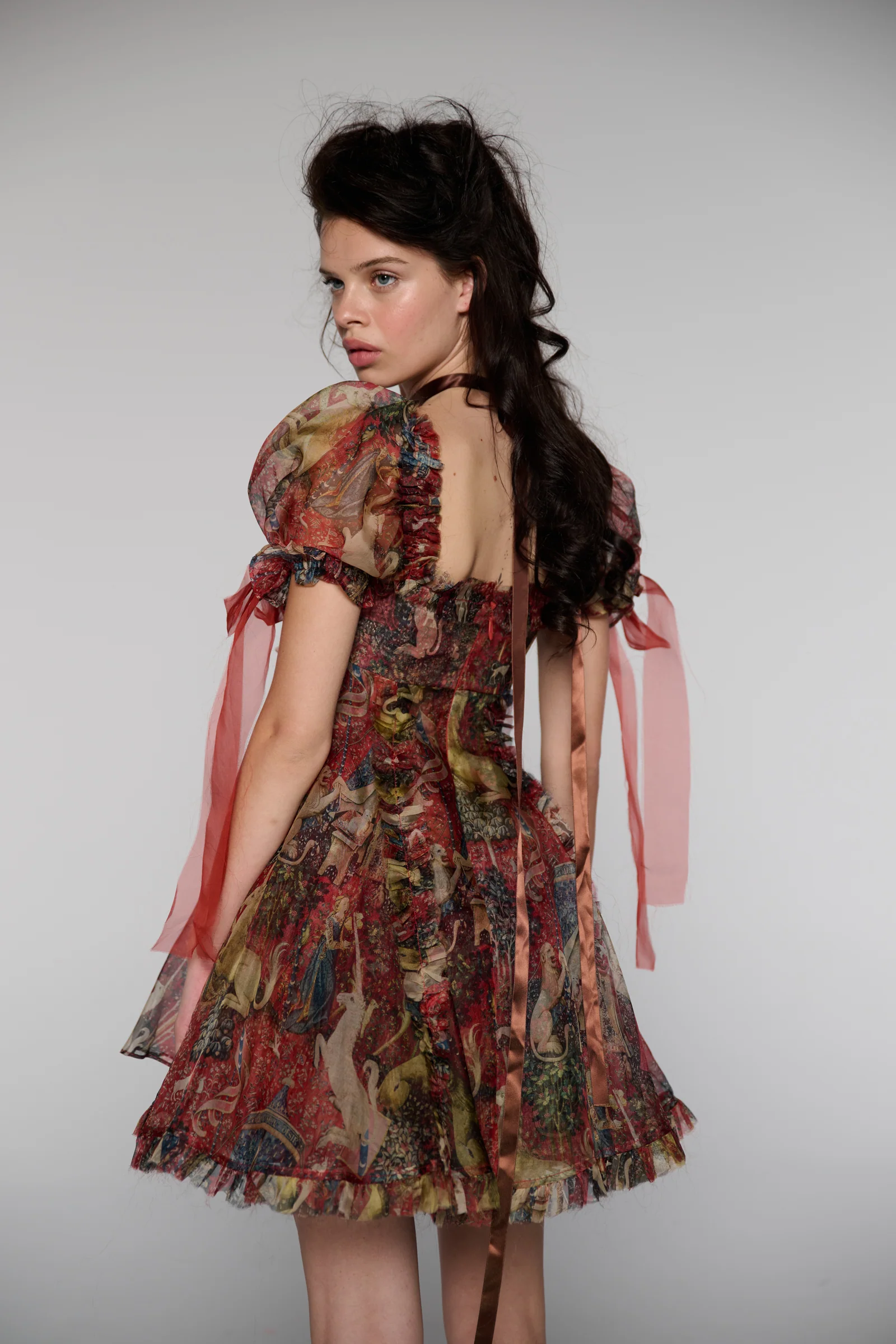 The Lady and the Unicorn Silk Organza Tulum Dress - Image 3