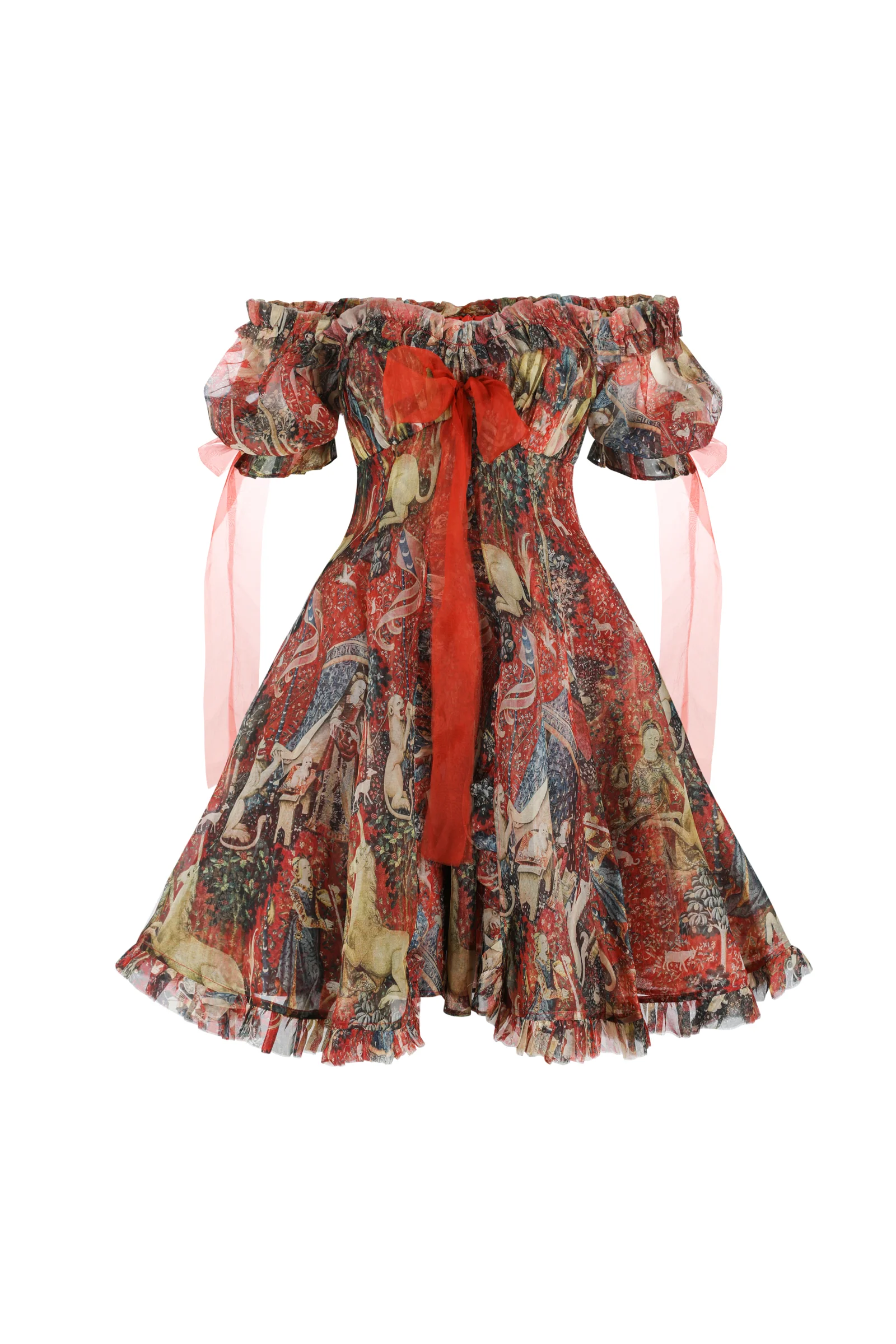 The Lady and the Unicorn Silk Organza Tulum Dress - Image 5